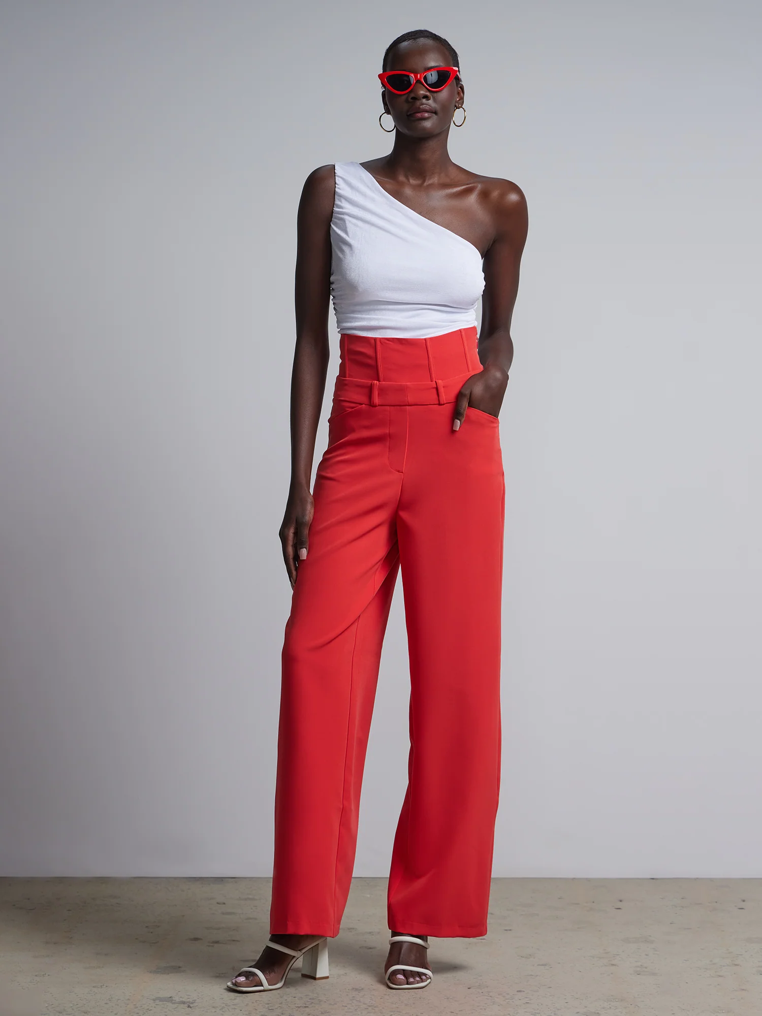 Corset-Waist Wide-Leg Pant - Image 4