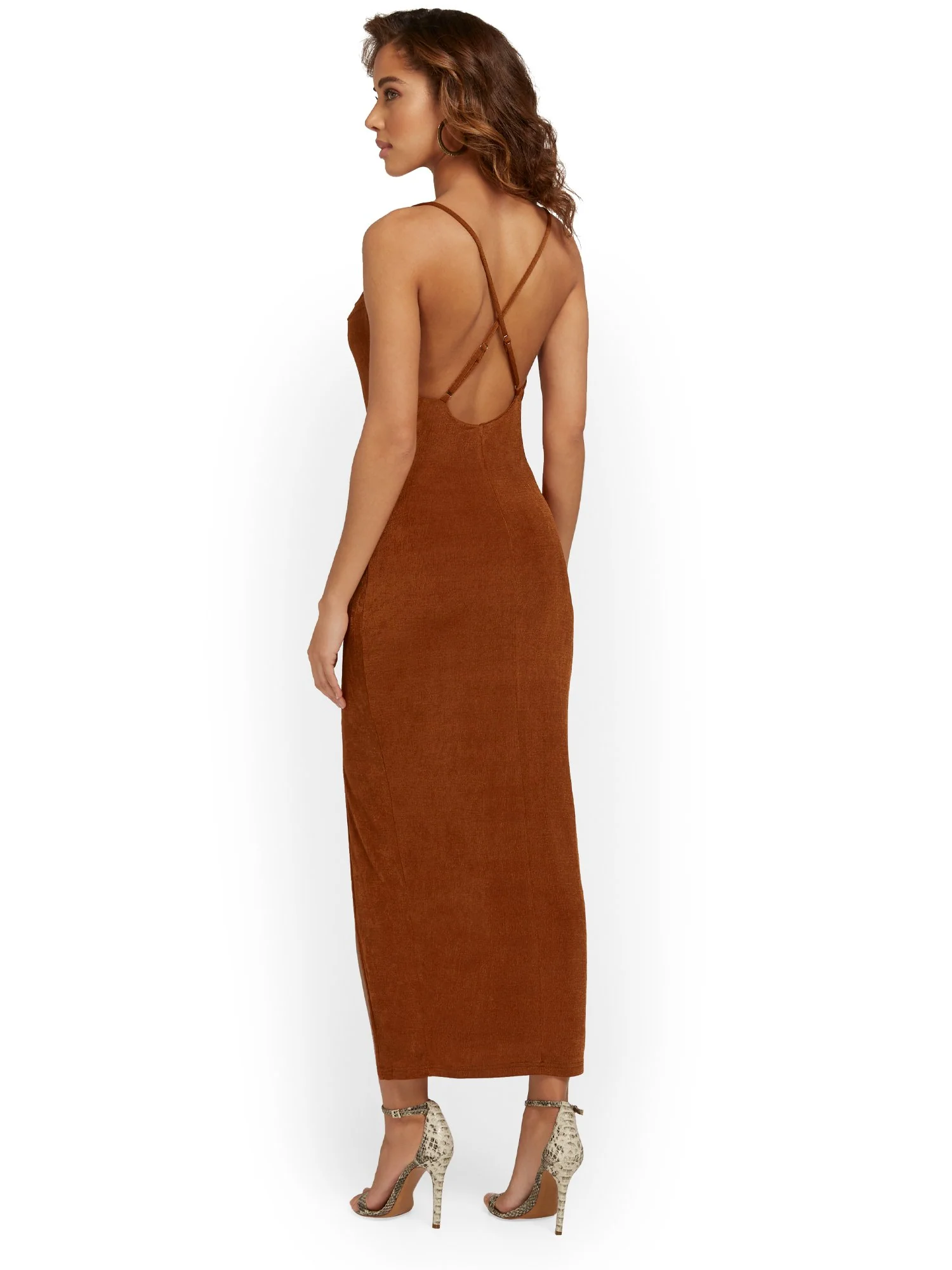 Lena Cowl-Neck Midi Dress - Brands We Love - Image 7