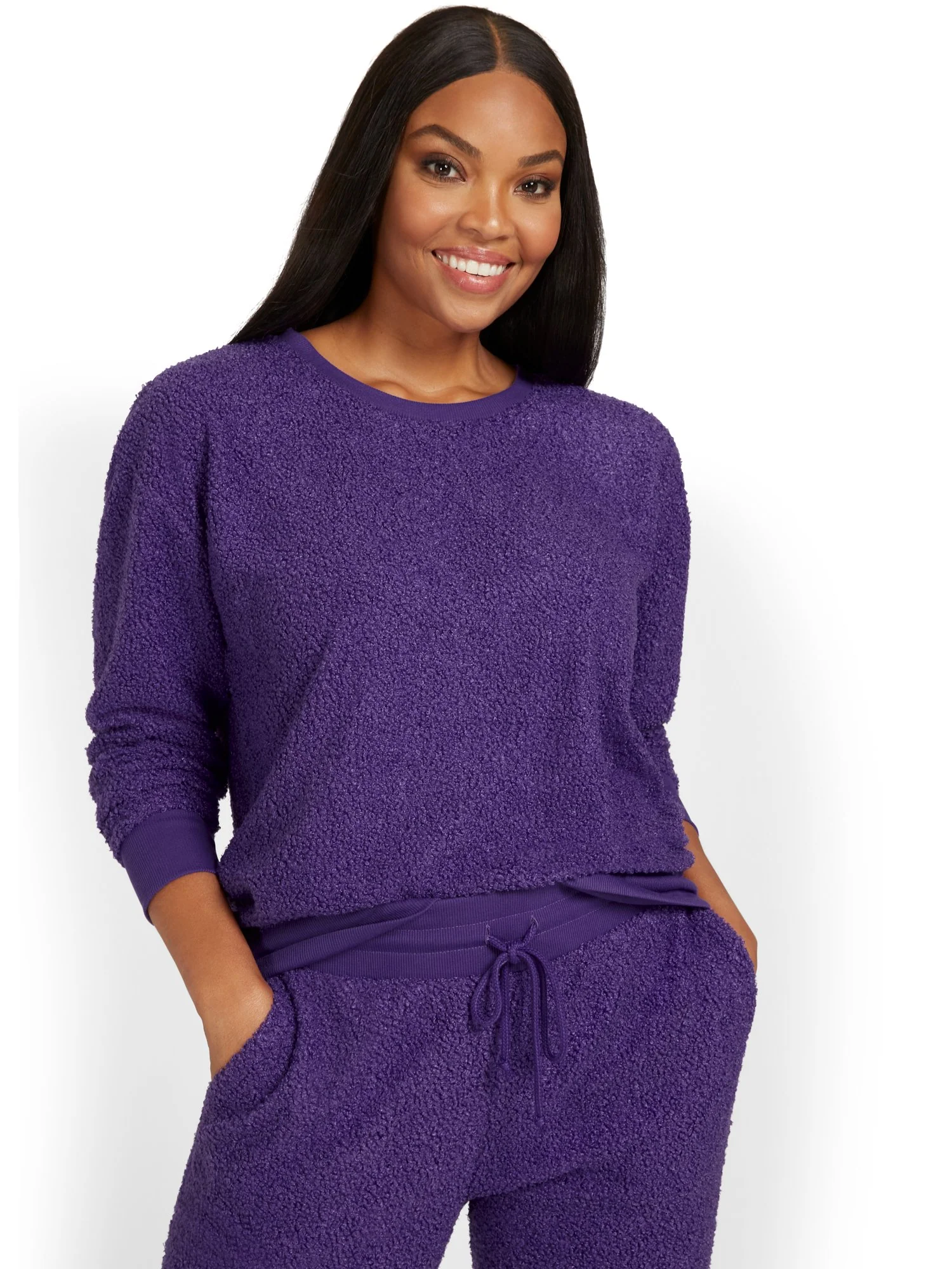 Cozy Teddy Pullover Sweater - Image 9