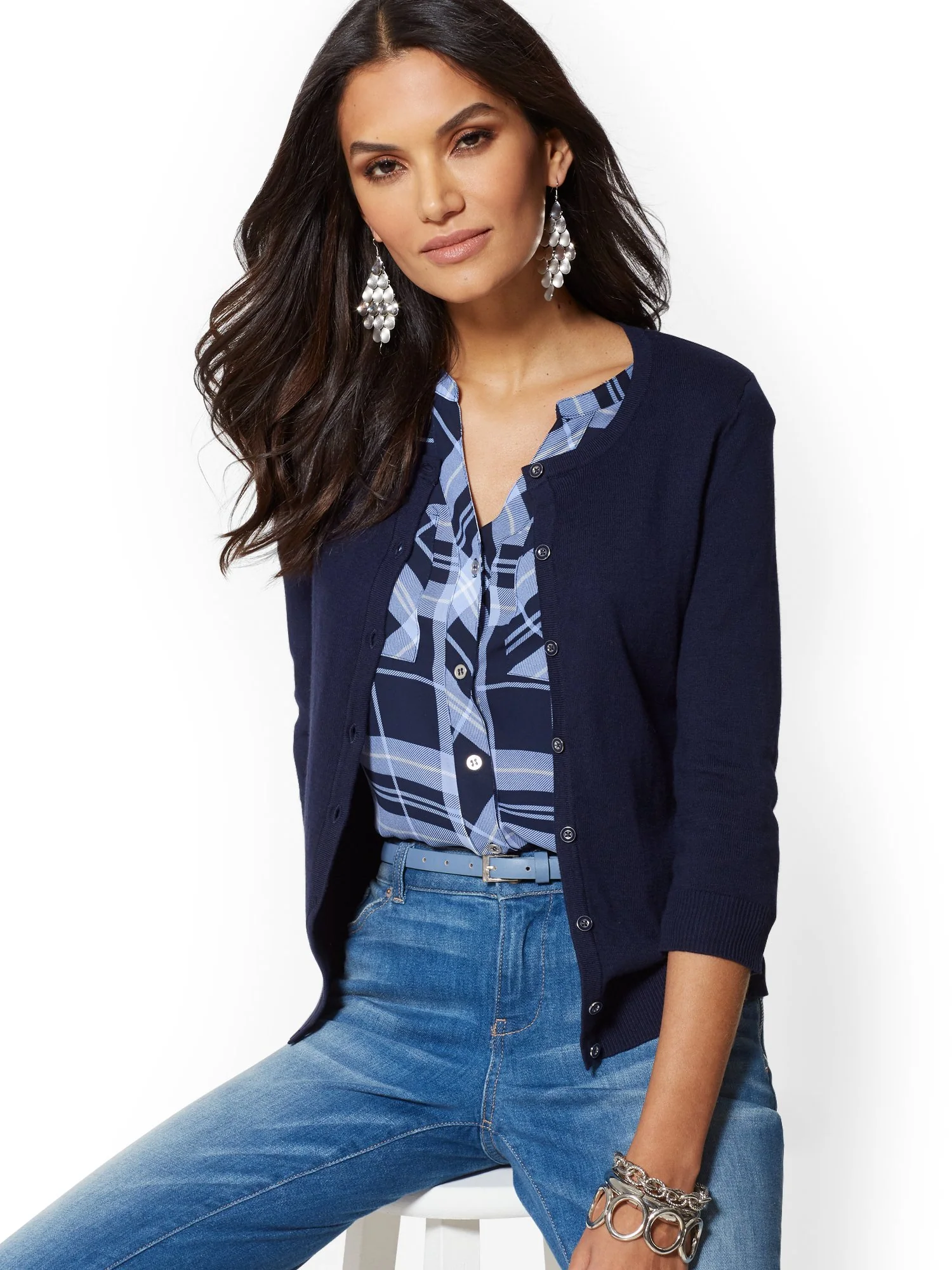 Crewneck Chelsea Cardigan - 7th Avenue - Image 13