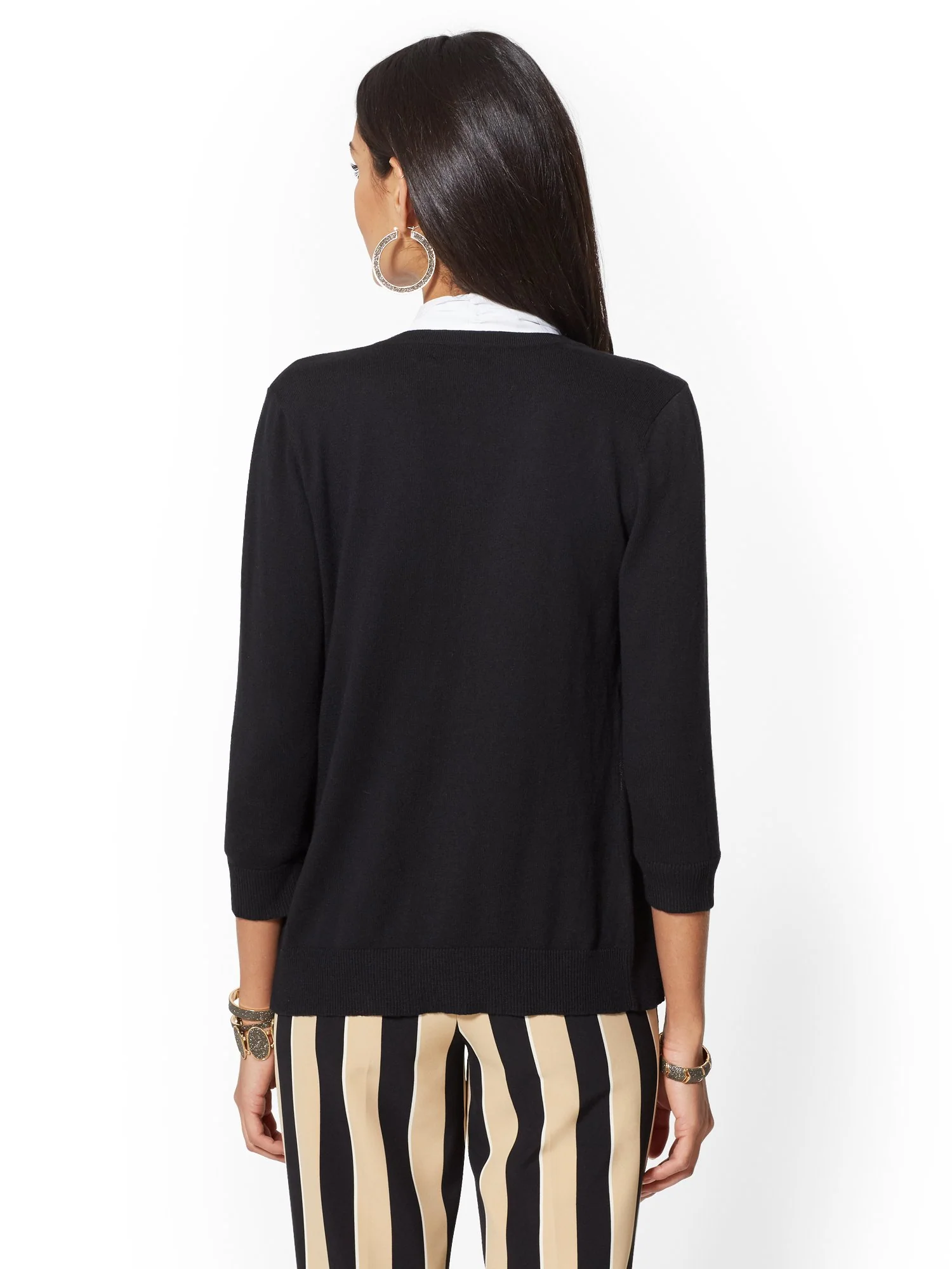 Crewneck Chelsea Cardigan - 7th Avenue - Image 3