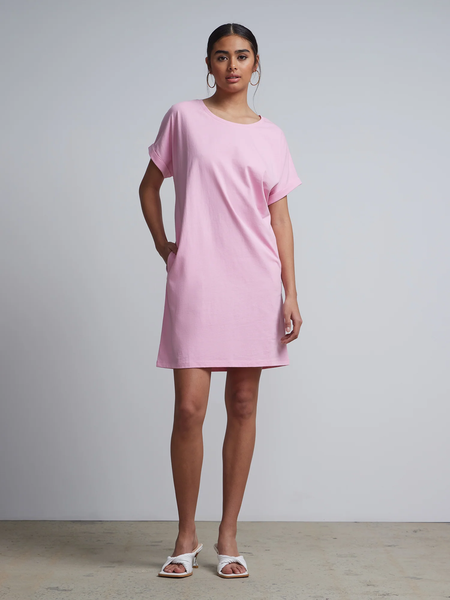 Crewneck Perfect Tee Dress - Image 22