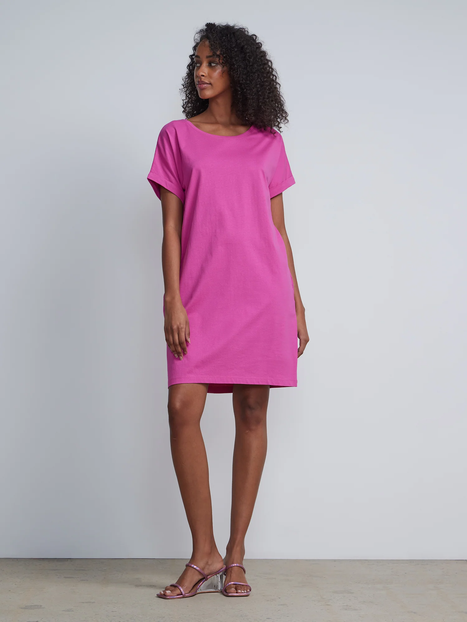 Crewneck Perfect Tee Dress - Image 26