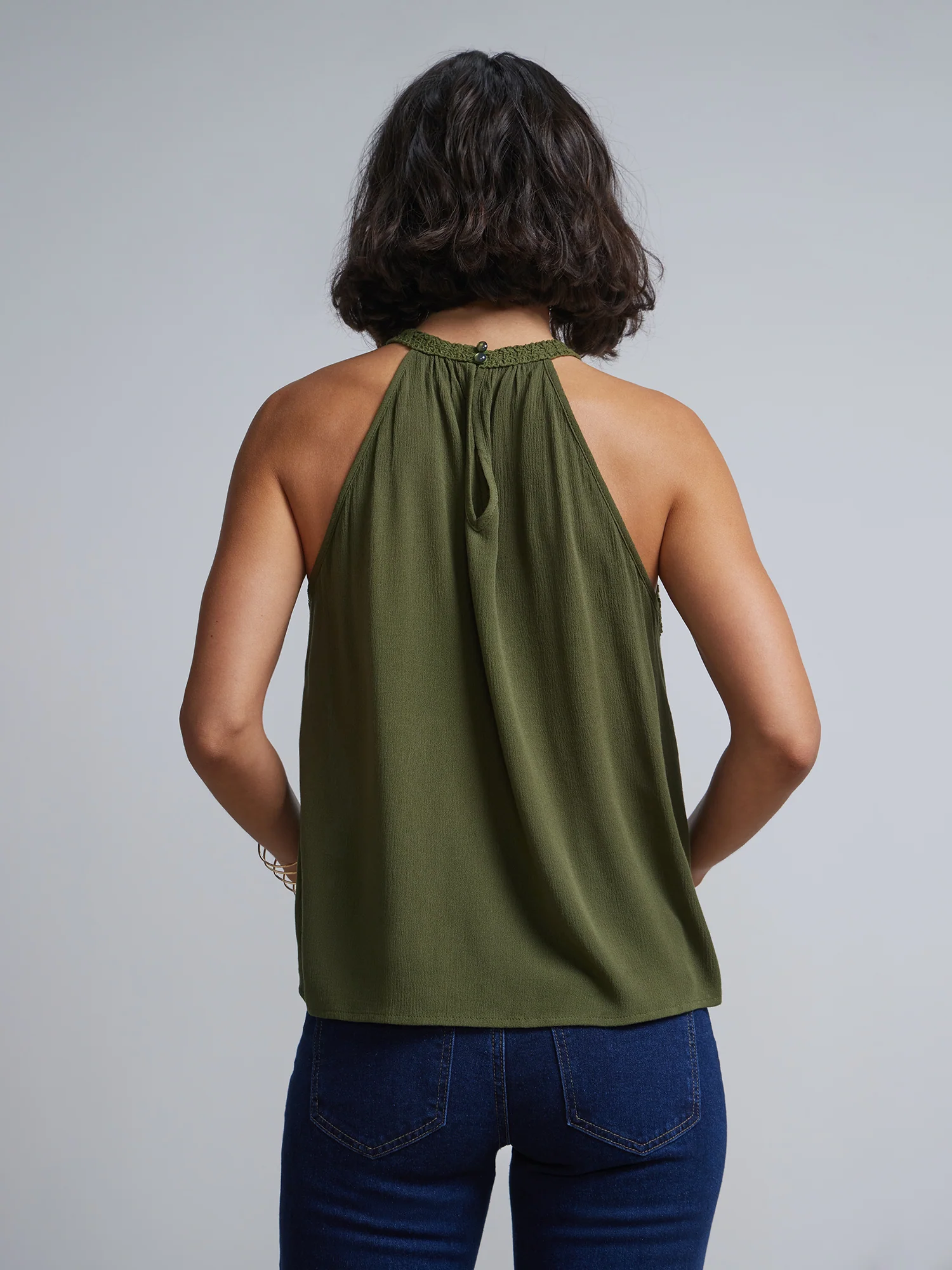 Crochet-Lace Halterneck Top - Image 3
