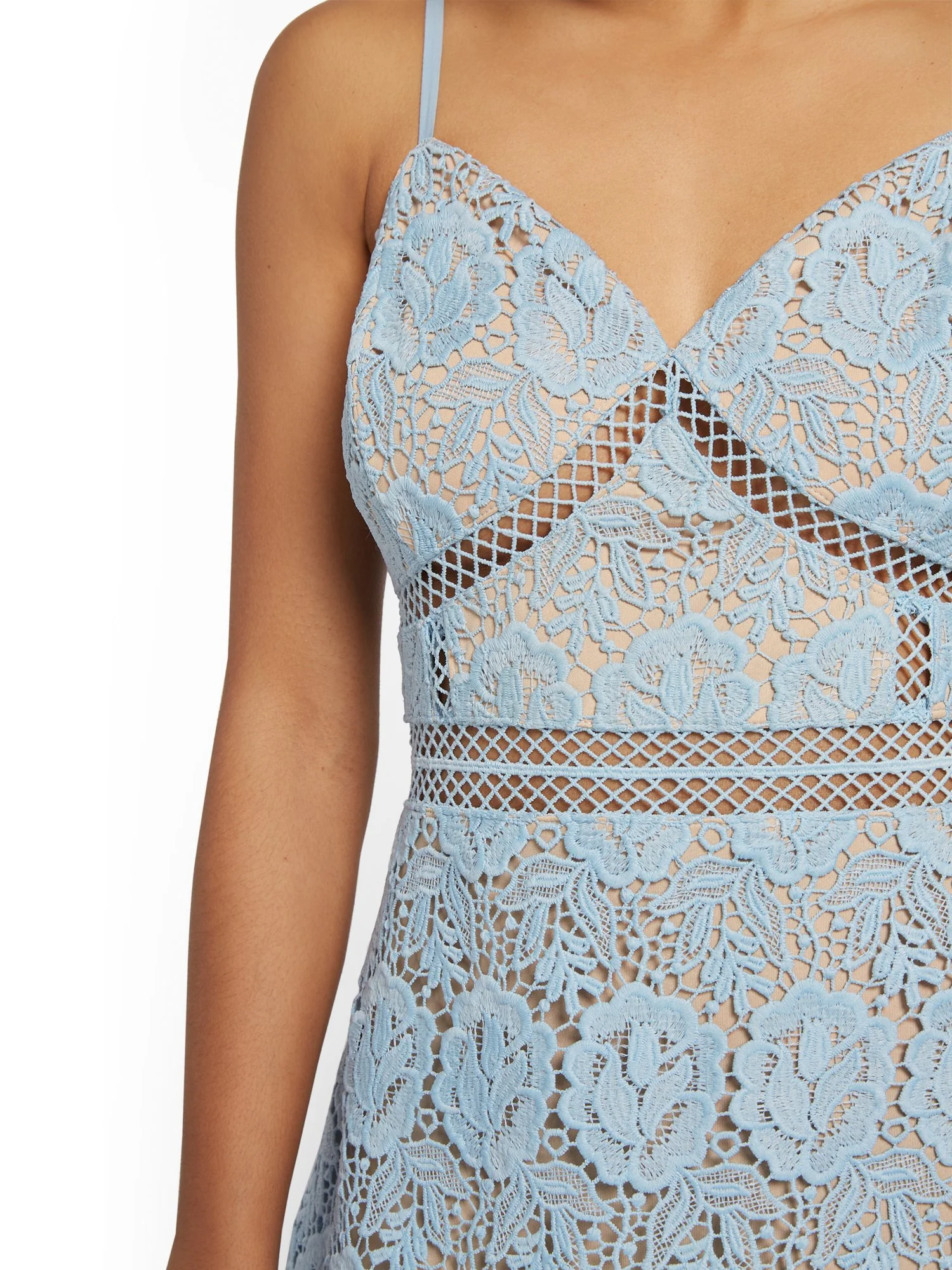 Just Me Crochet Tiered Midi Dress - Brands We Love - Image 3