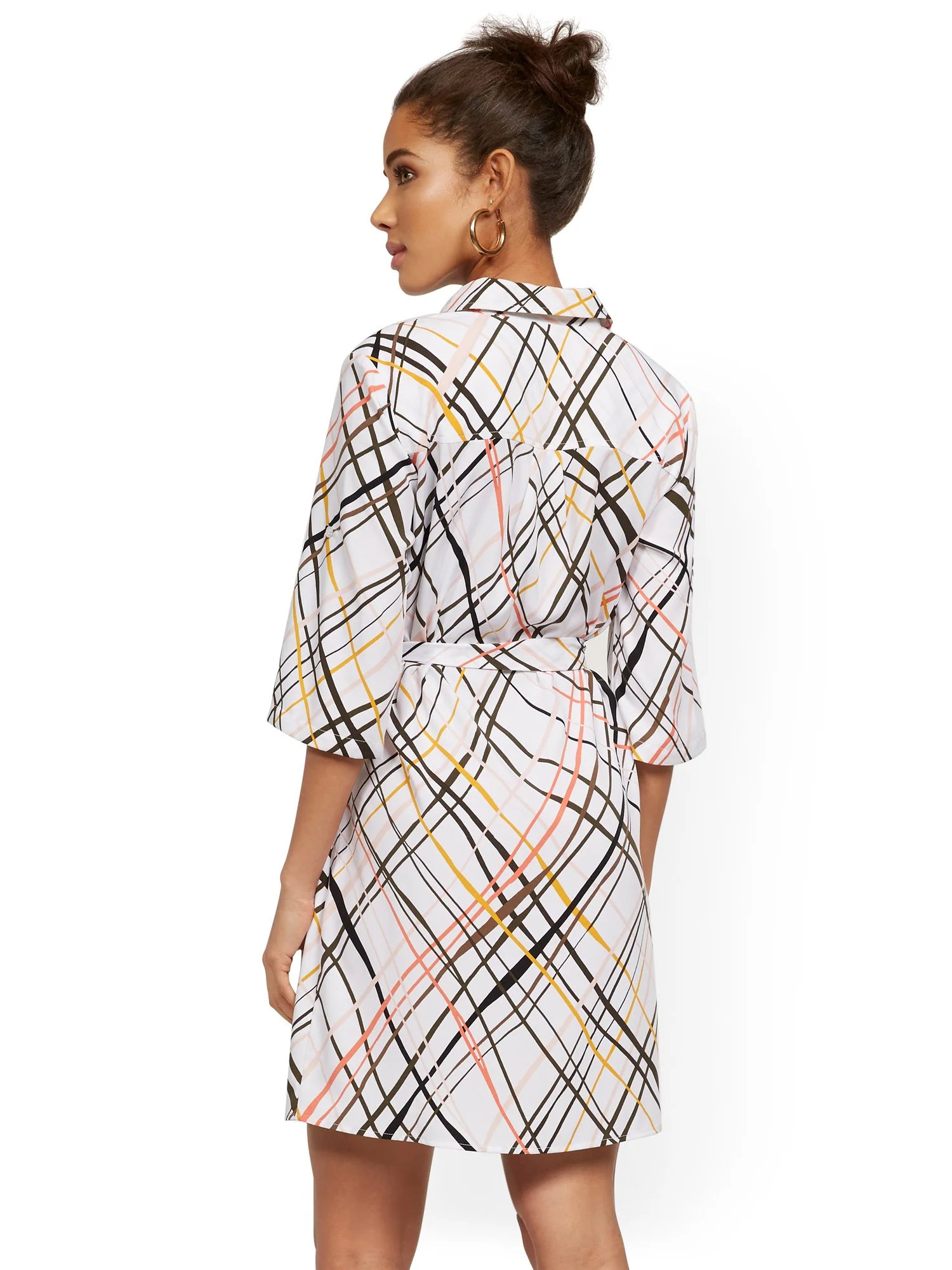 Crosshatch Four-Pocket Shirtdress - Image 3