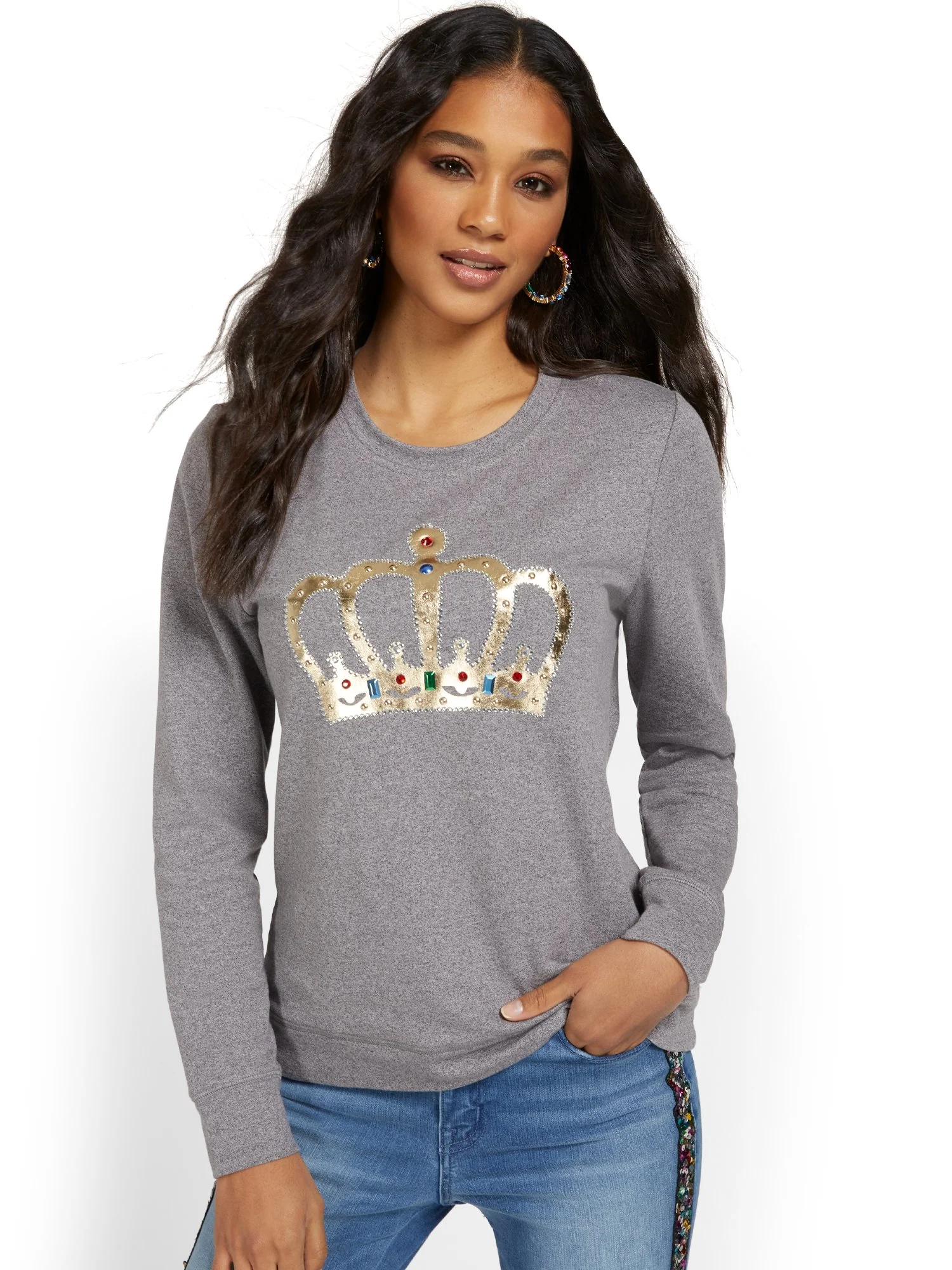 Crown Graphic Sweatshirt - Image 2