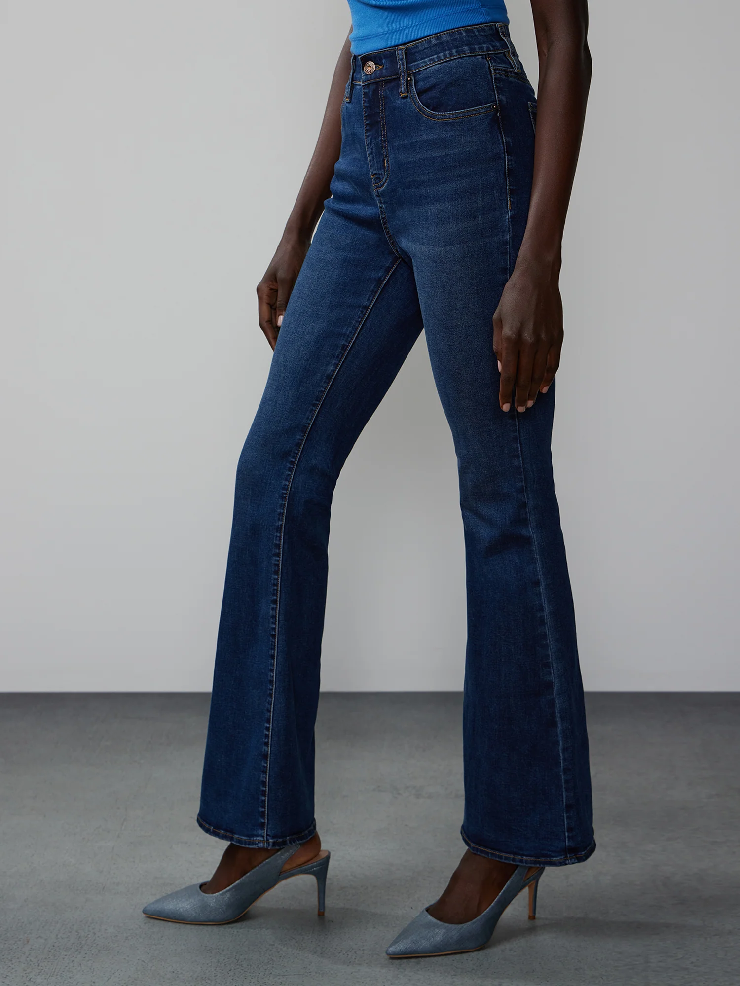 Curvy Ultra High Rise Flare Jeans - Image 2