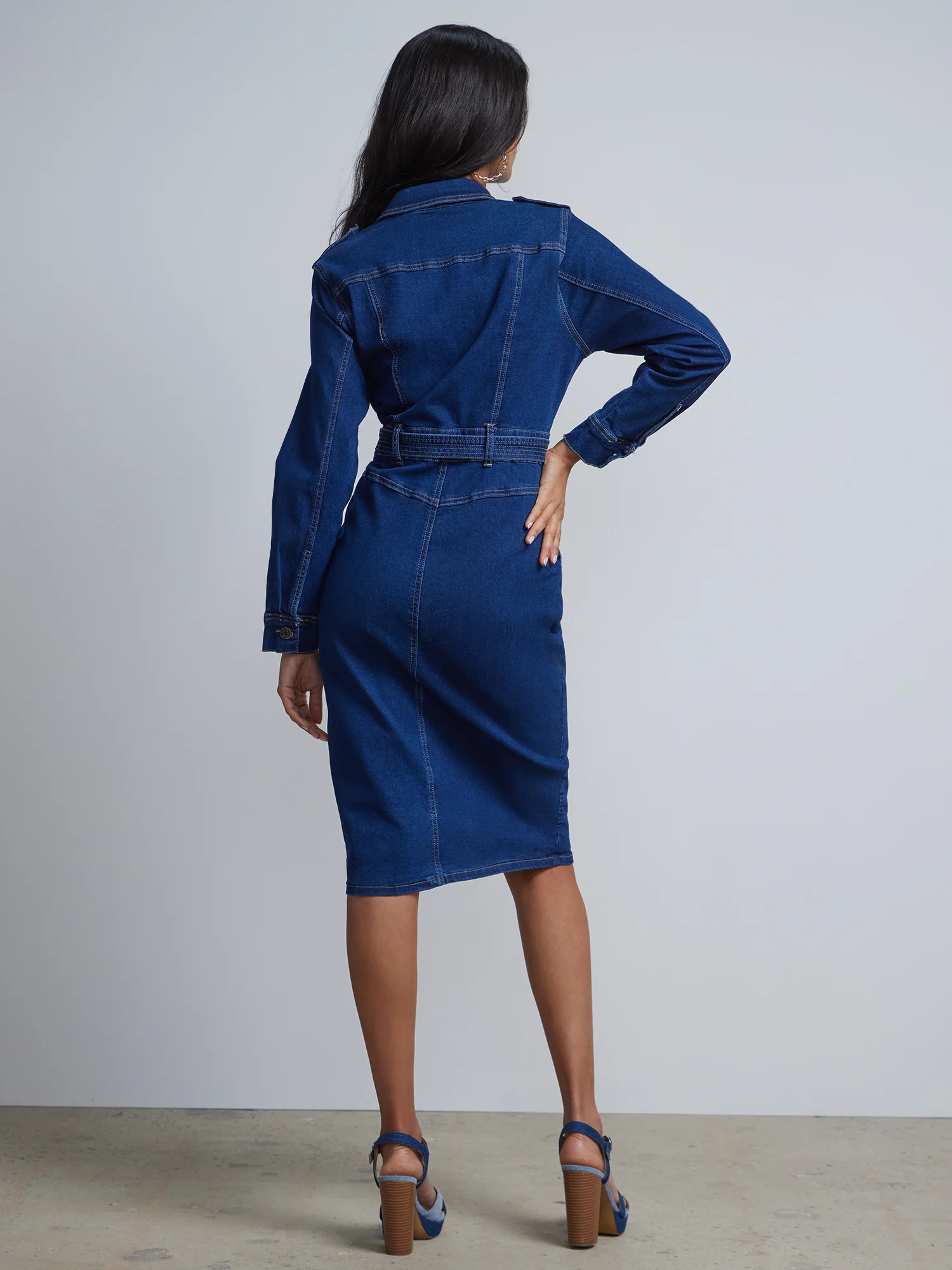 Denim Shirtdress - Image 3