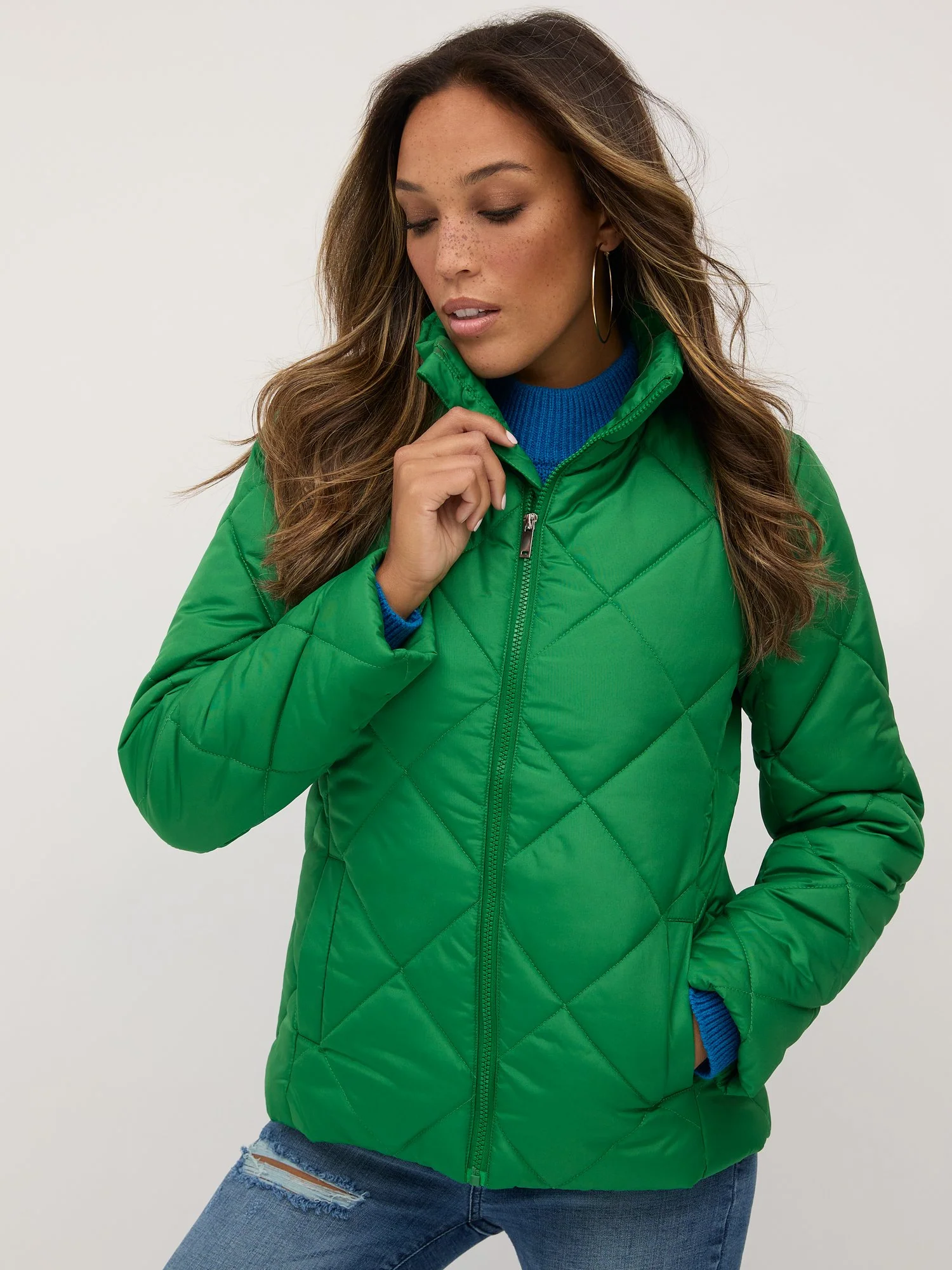 Diamond-Quilted Puffer Jacket - Image 16