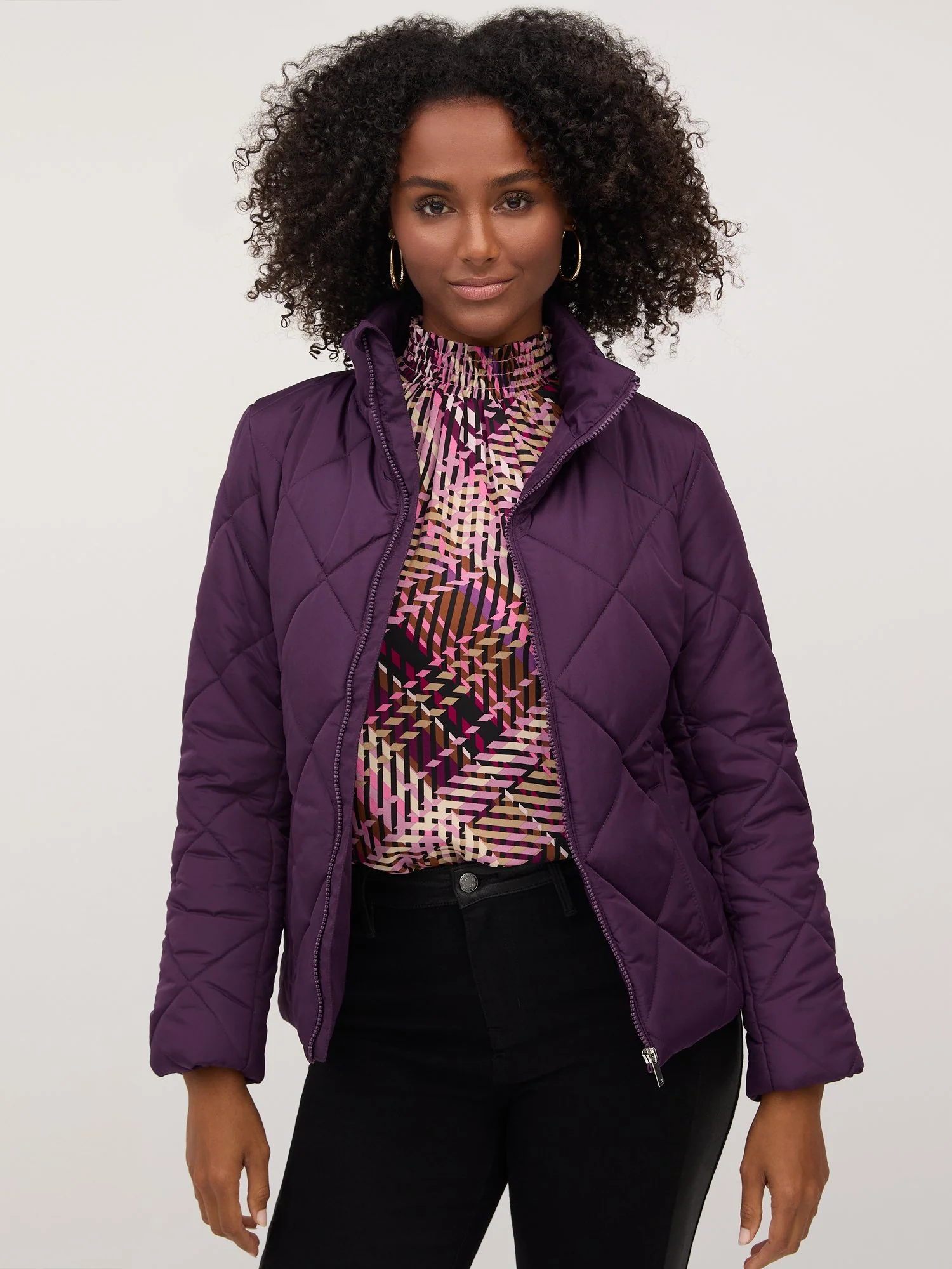 Diamond-Quilted Puffer Jacket - Image 18