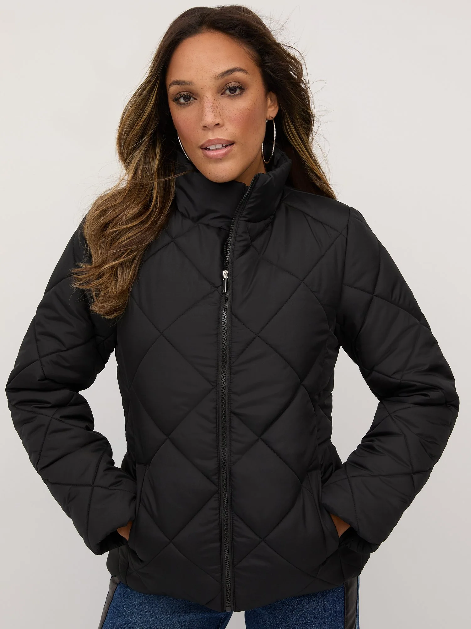 Diamond-Quilted Puffer Jacket - Image 2