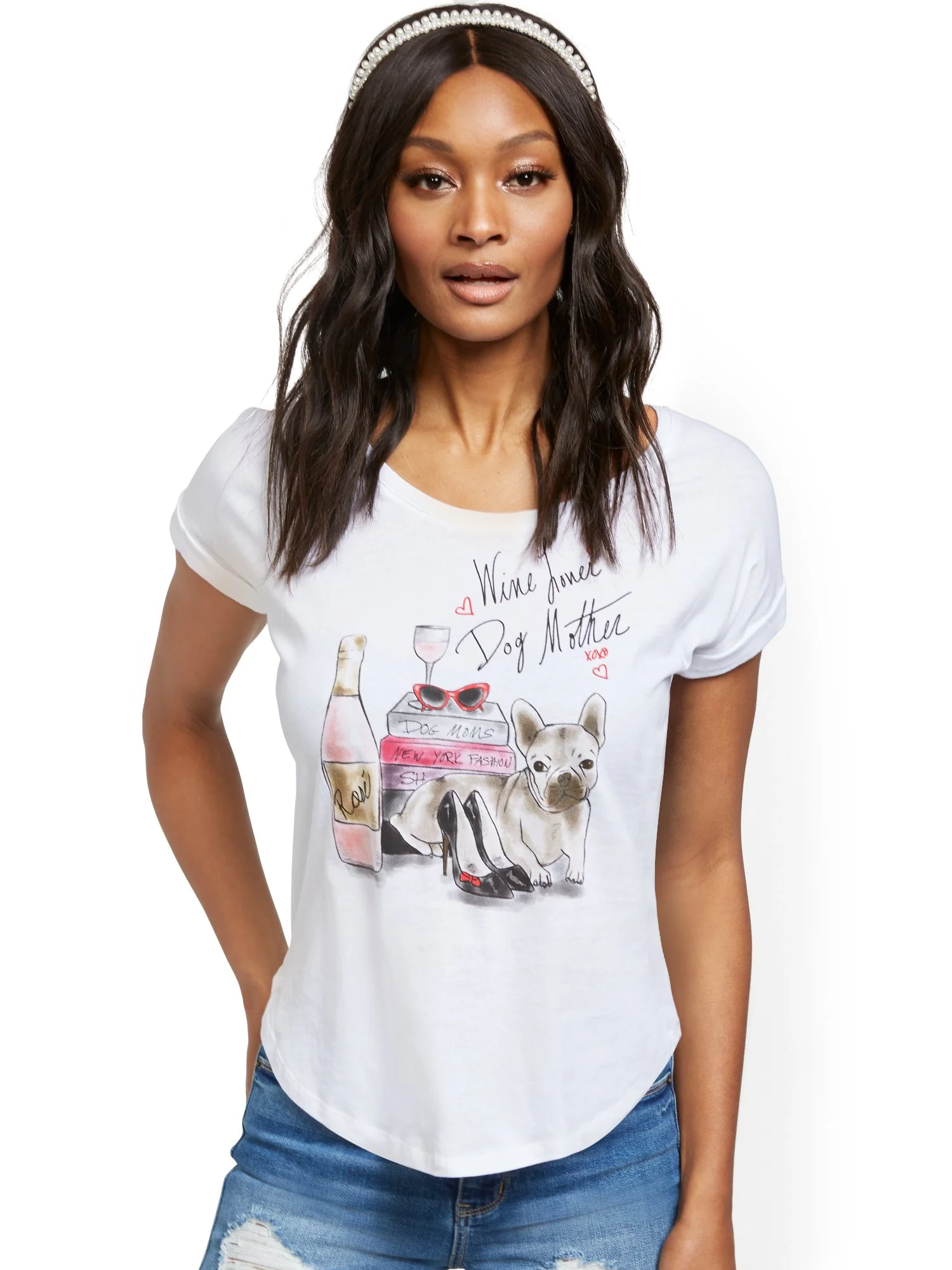 Dog & Wine Graphic Tee