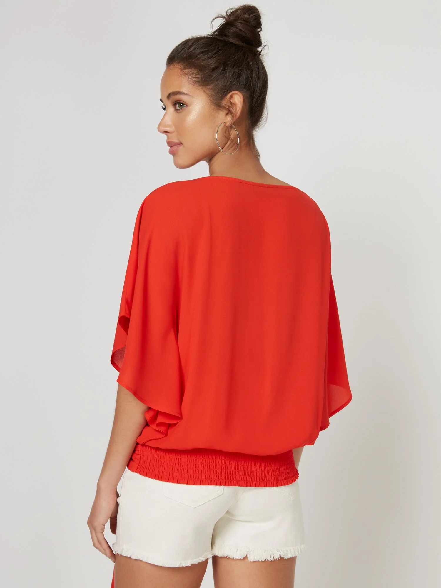 Dolman Tie-Front Top - Image 3