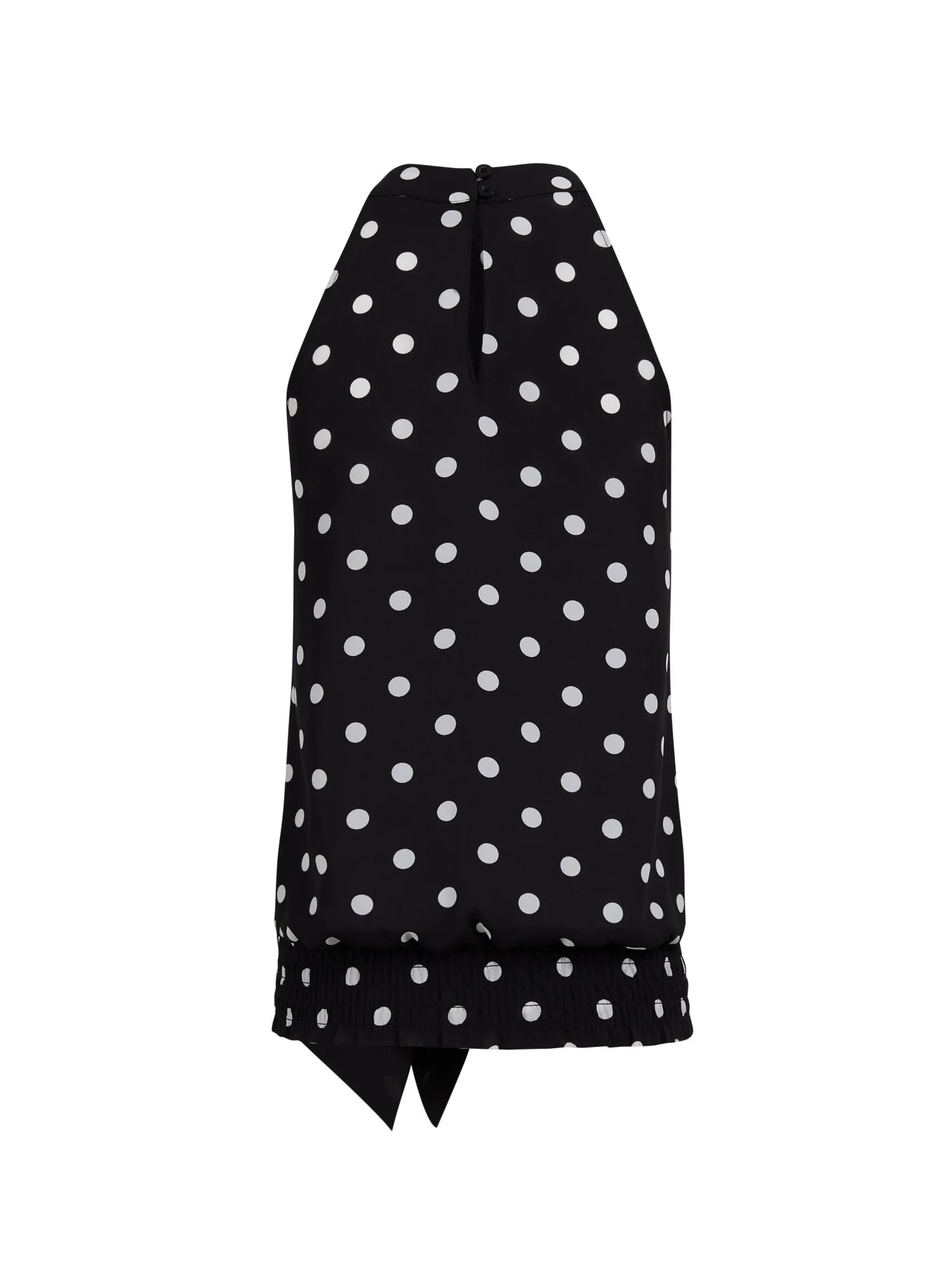 Dot-Print Halter Top - Image 3