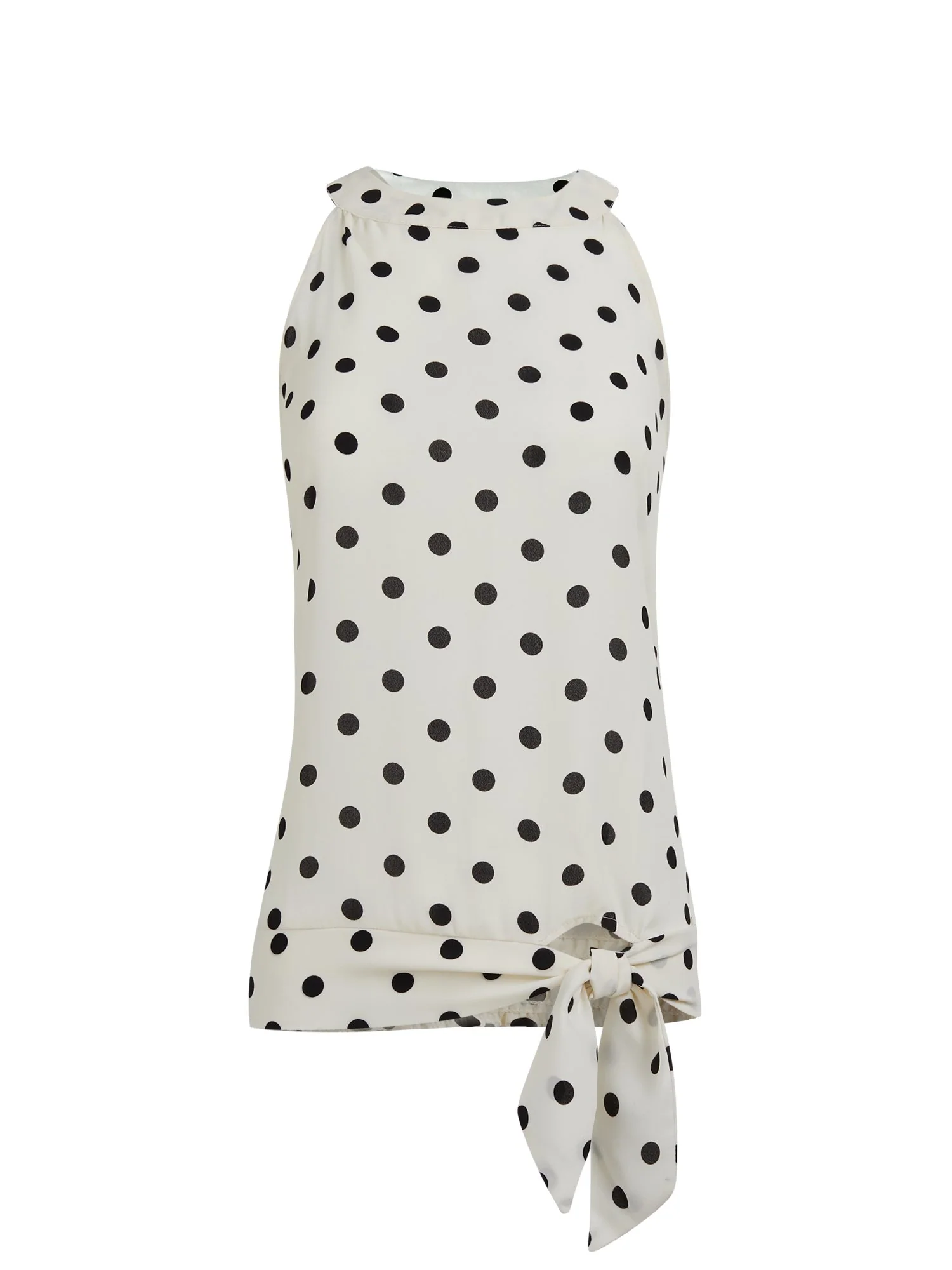 Dot-Print Halter Top - Image 5
