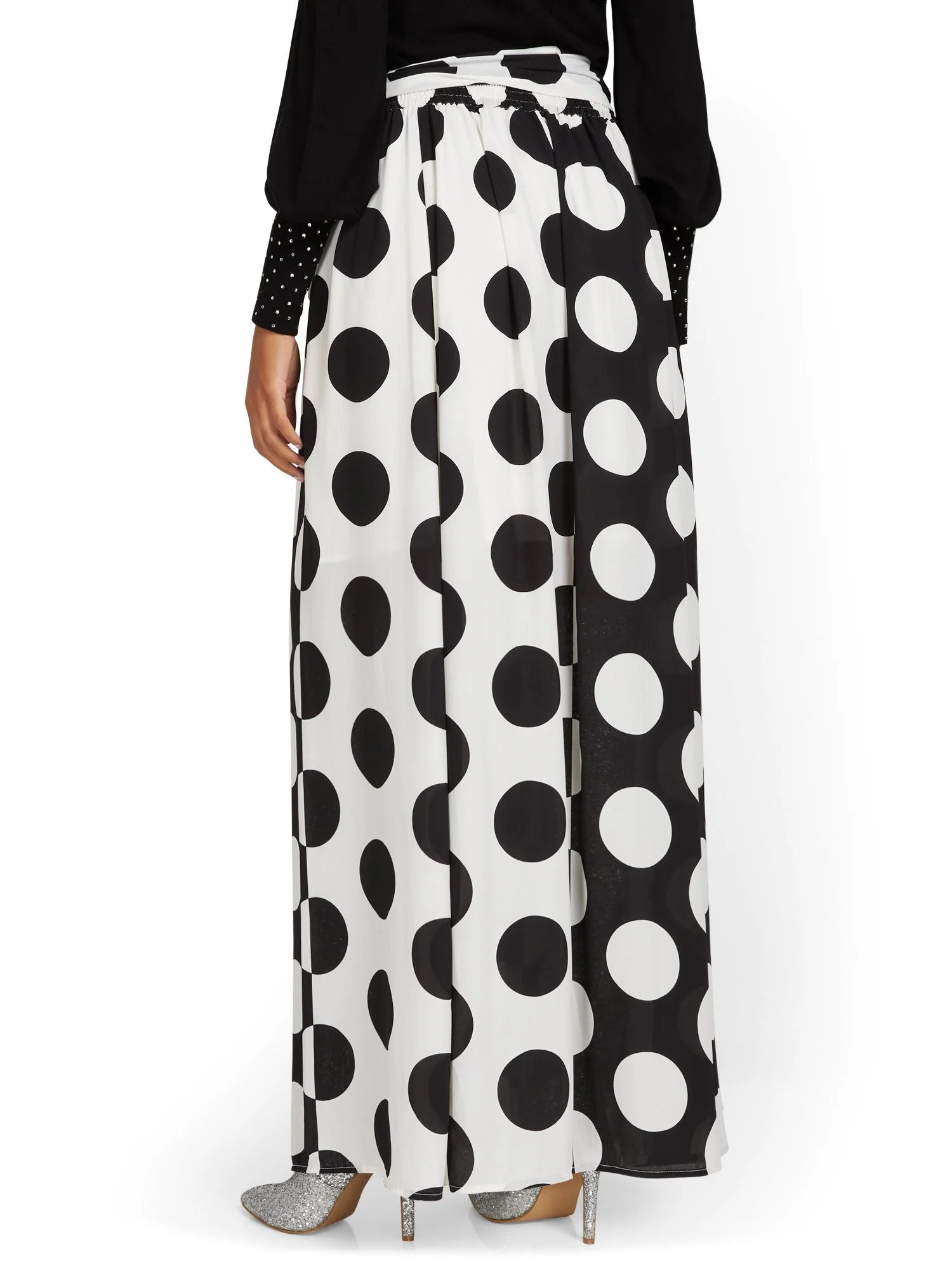 Dot-Print Maxi Skirt - Image 3