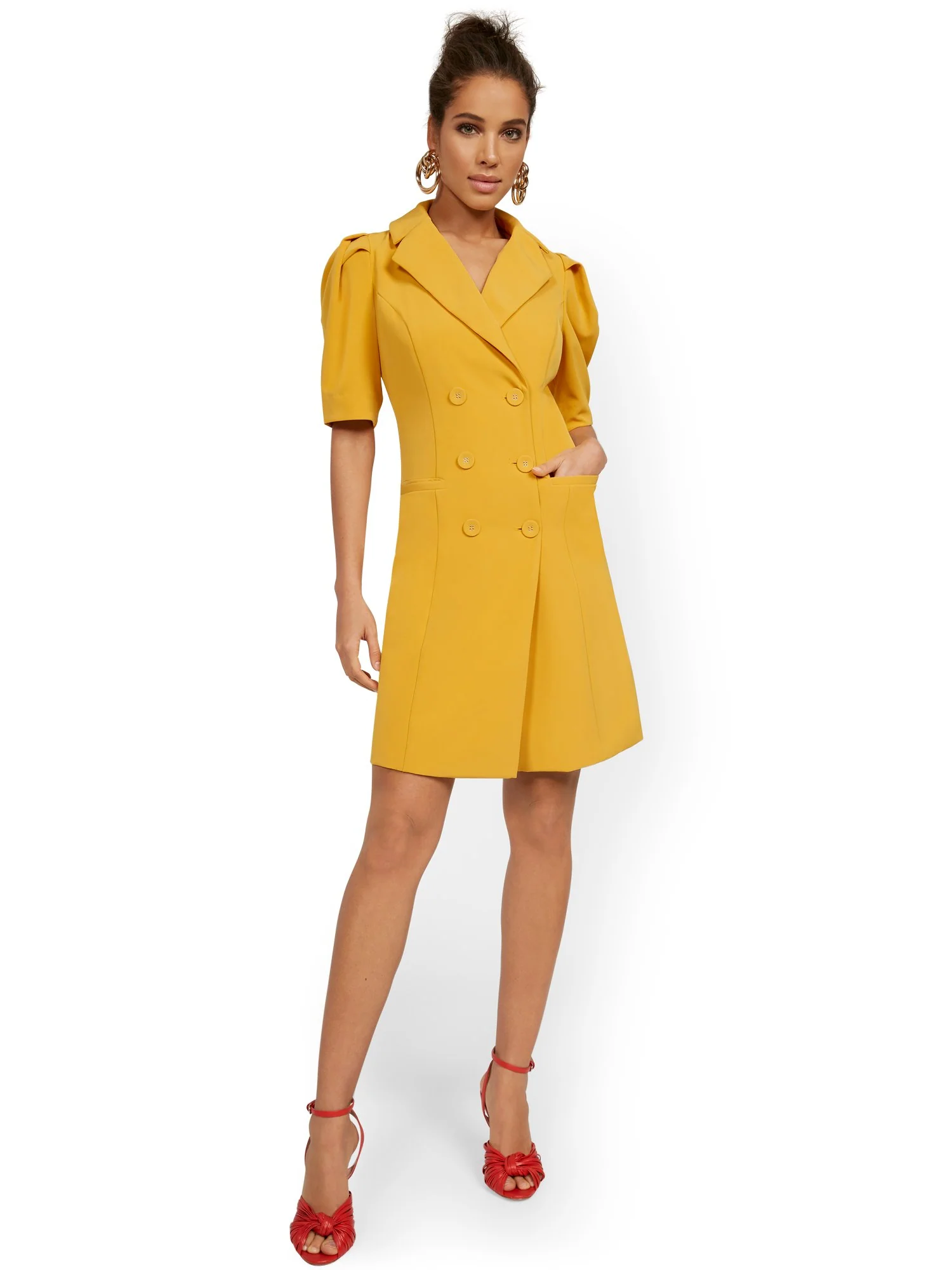 Double-Breasted Jacket Dress - Image 2