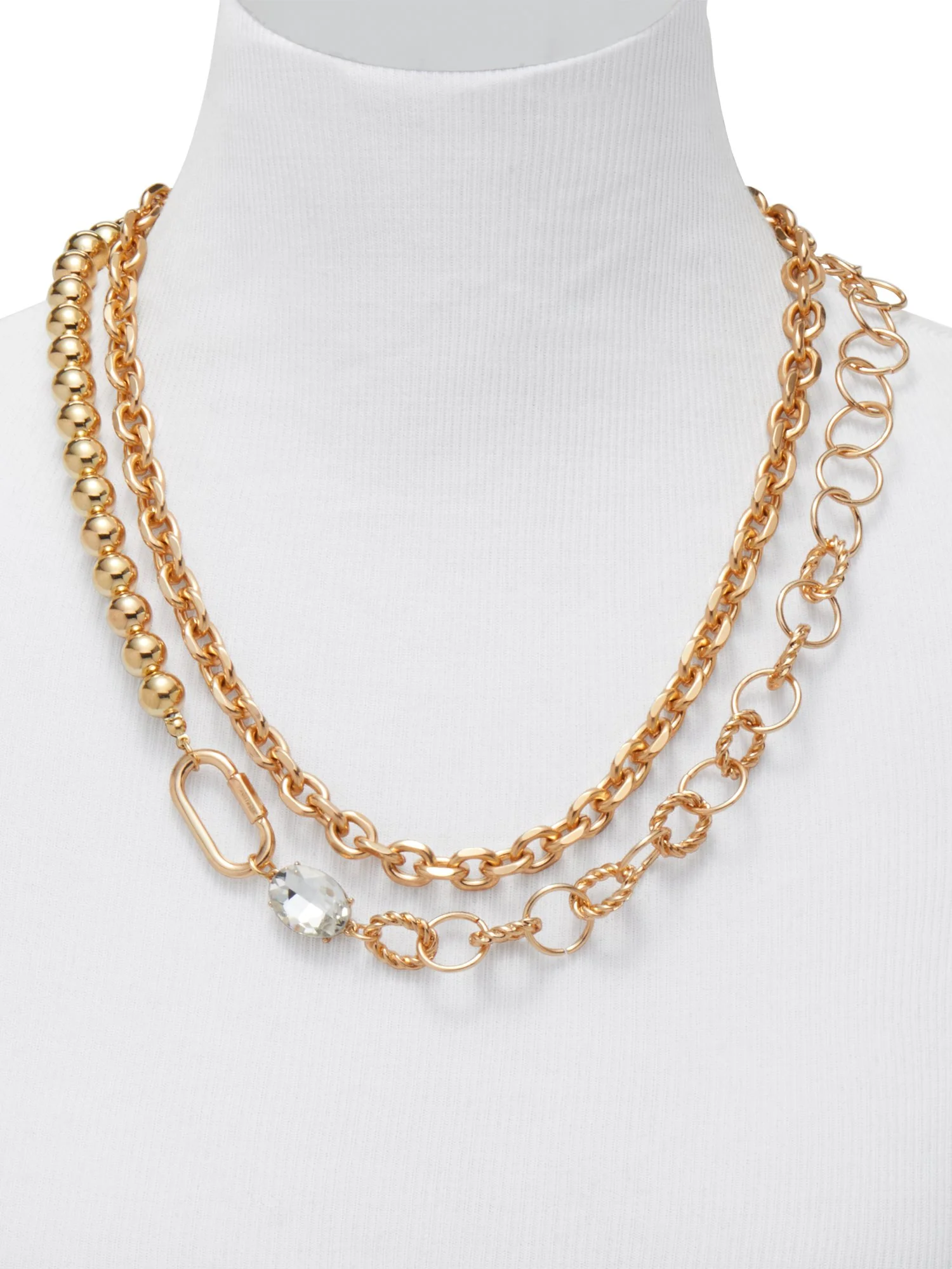 Double-Chain Layered Necklace