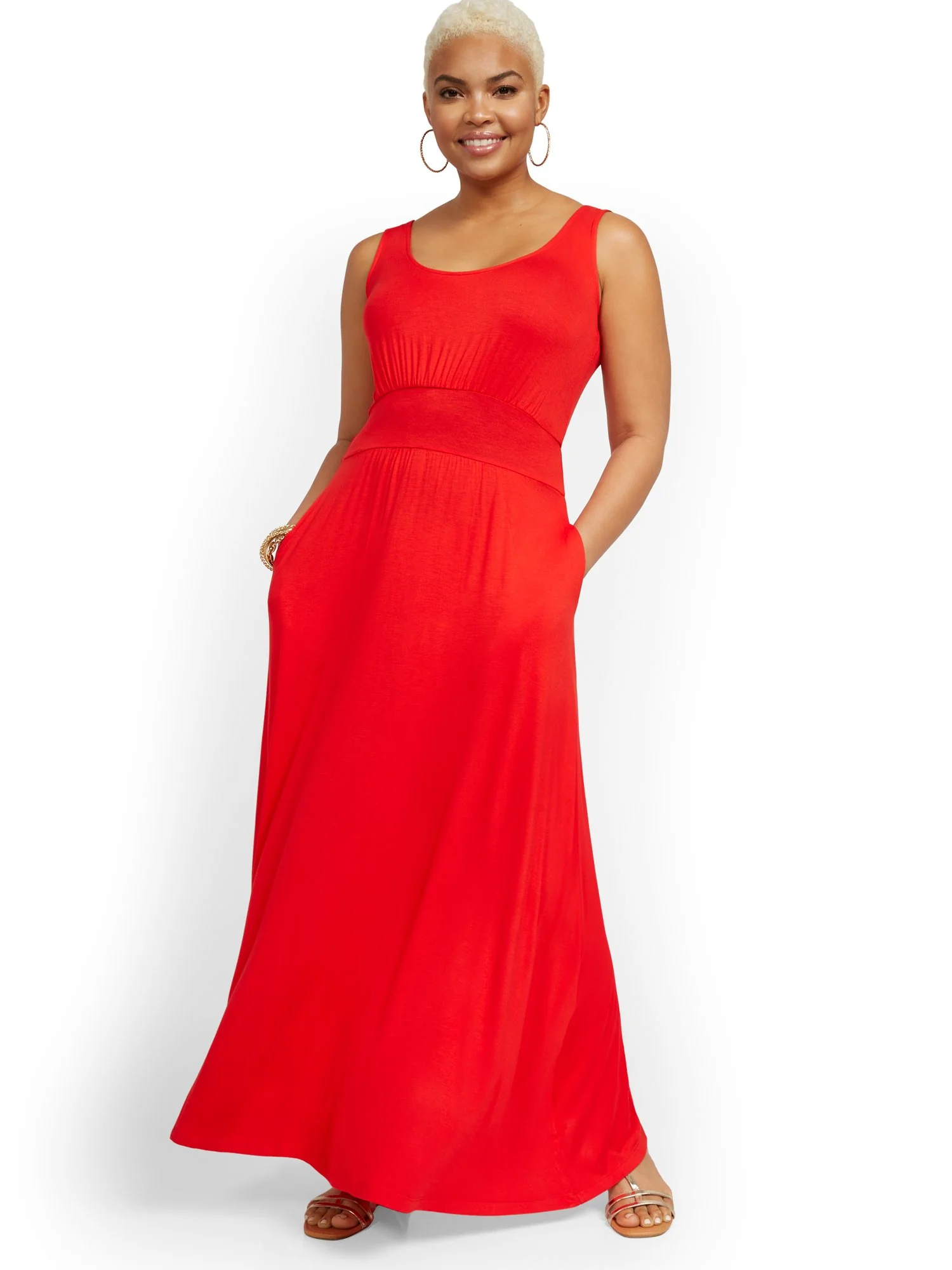 Drapey Scoopneck Maxi Dress - Image 7