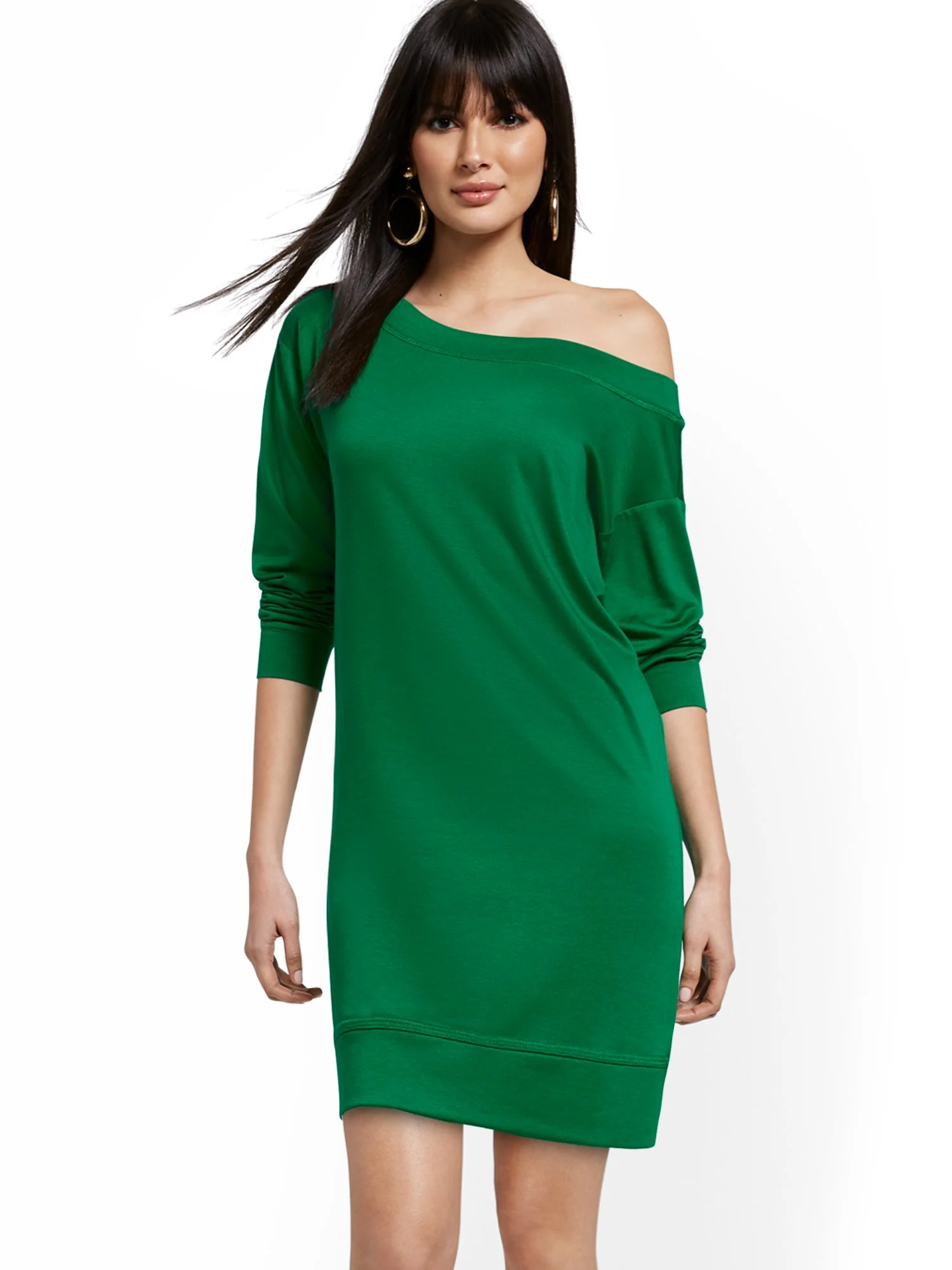 Dreamy French Terry Slouch Sweatshirt Dress - Image 14