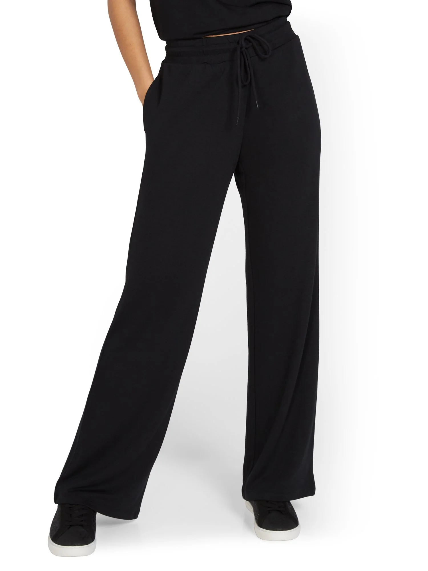Dreamy French Terry Wide-Leg Pant