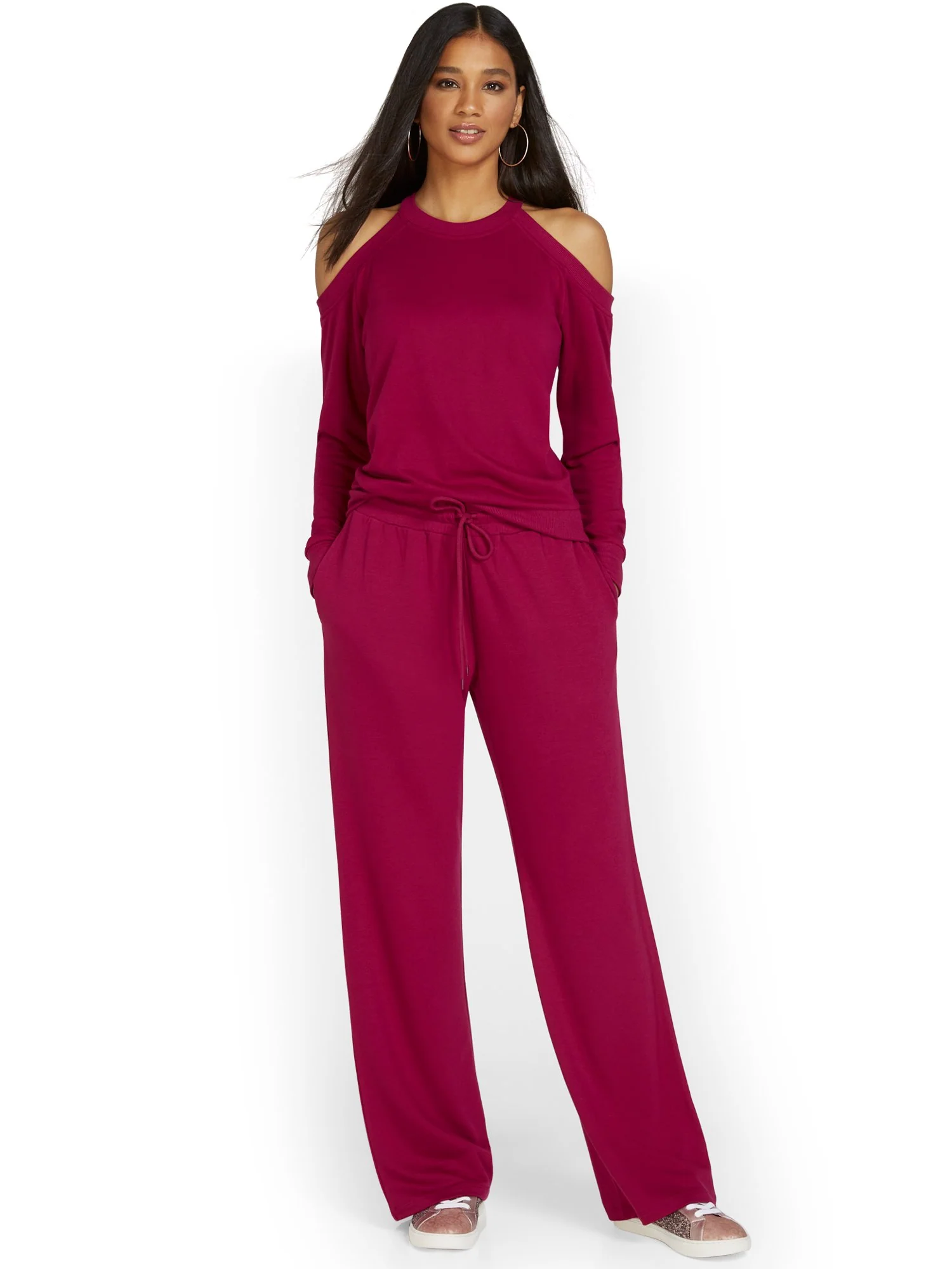 Dreamy French Terry Wide-Leg Pant - Image 15