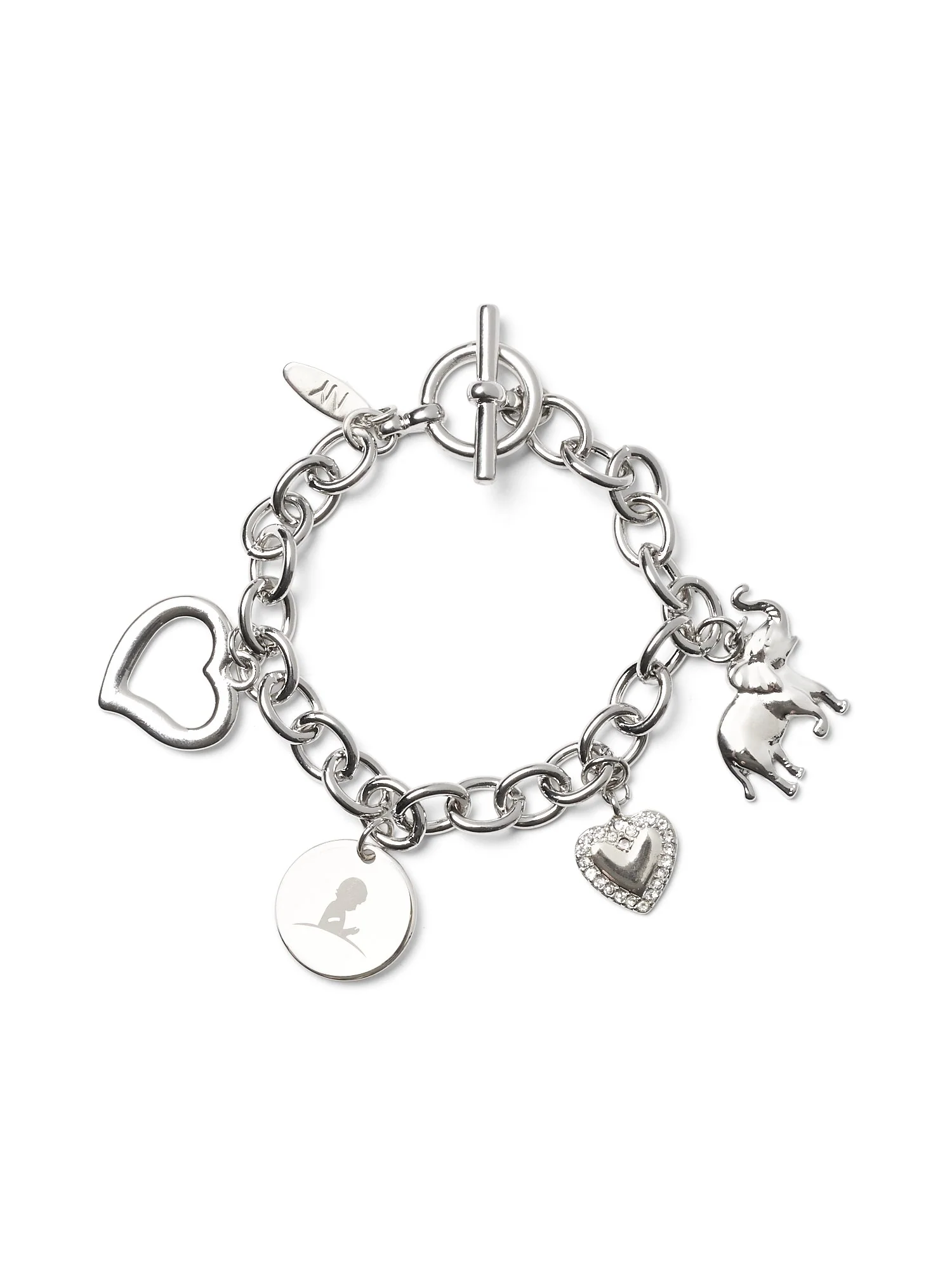 Elephant & Heart Charm Bracelet - St. Jude Collection - Image 2