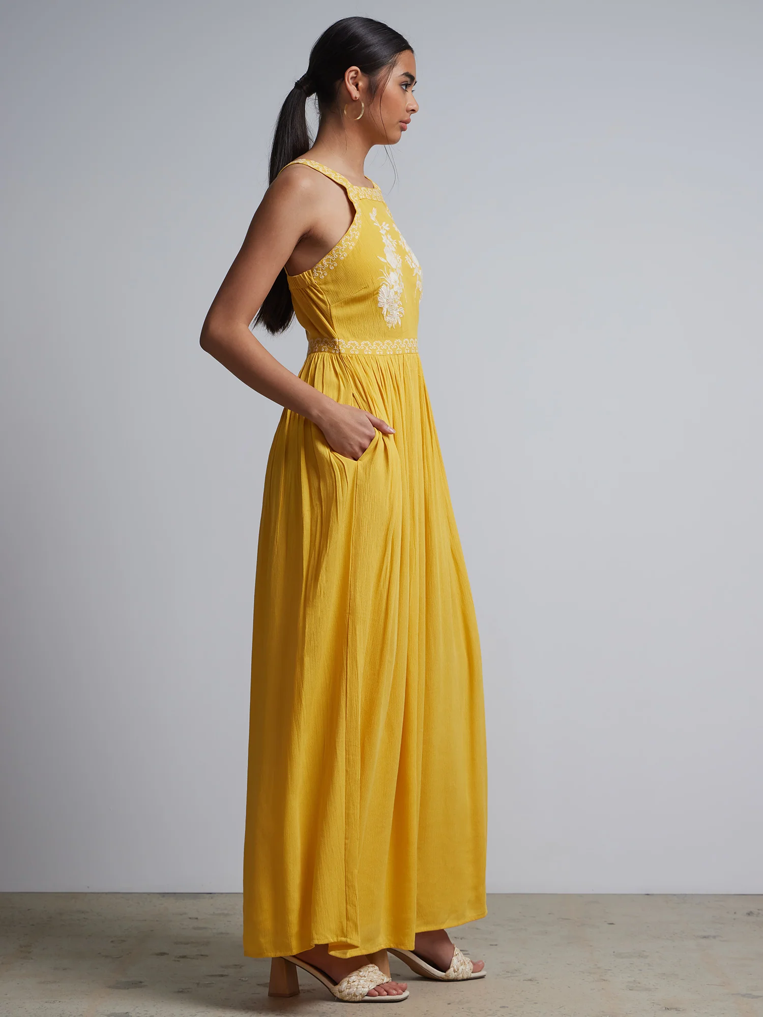 Embroidered Maxi Dress - Image 2