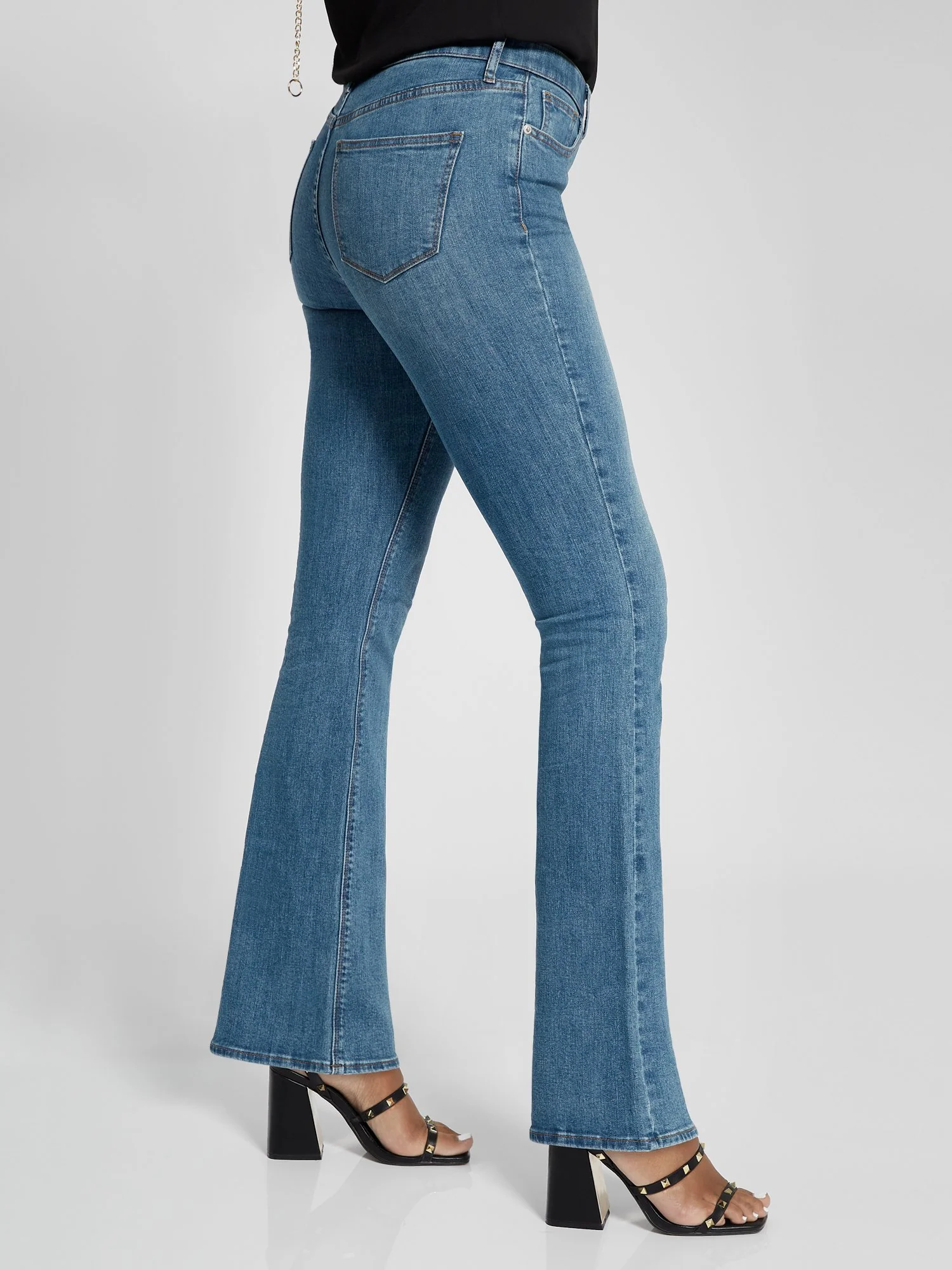 Essential Mid-Rise Bootcut Jeans - Light Wash - Image 4