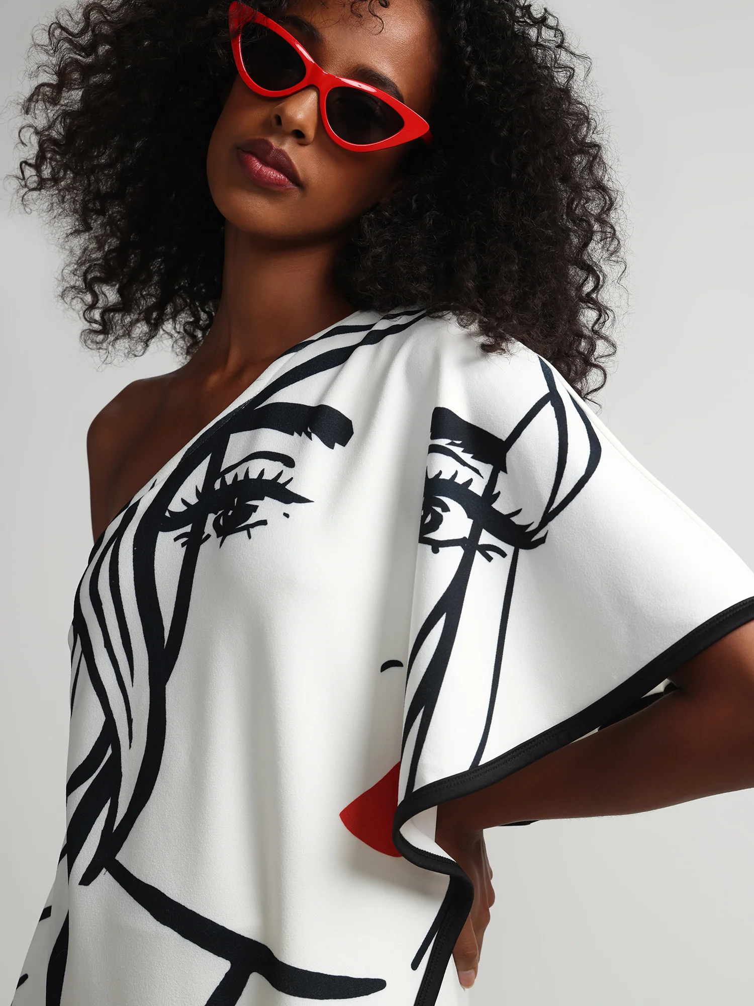 Face-Print Jumpsuit - Magic Crepe® - Image 4