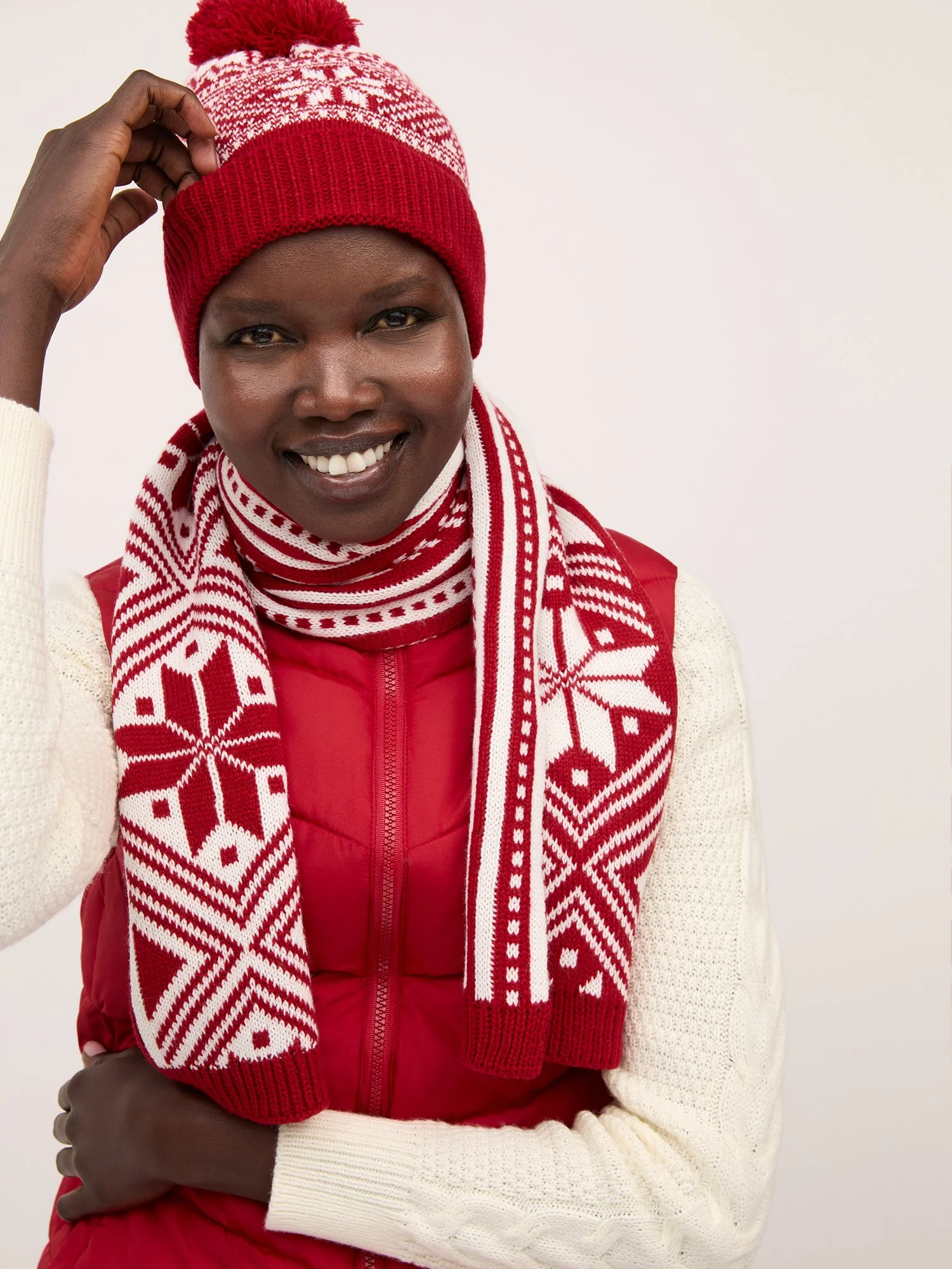 Fair Isle Knit Scarf