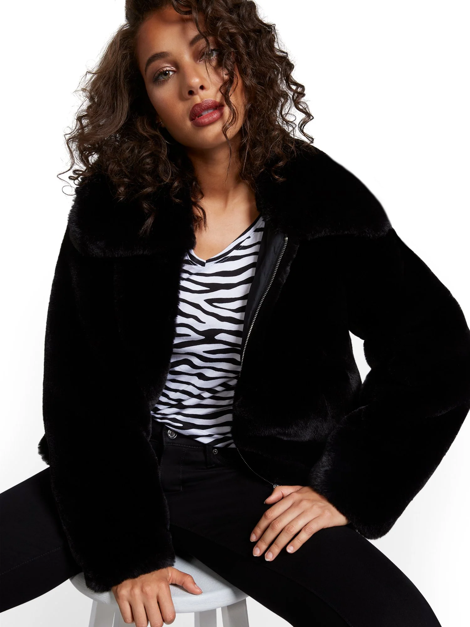 Faux-Fur Jacket - Image 6