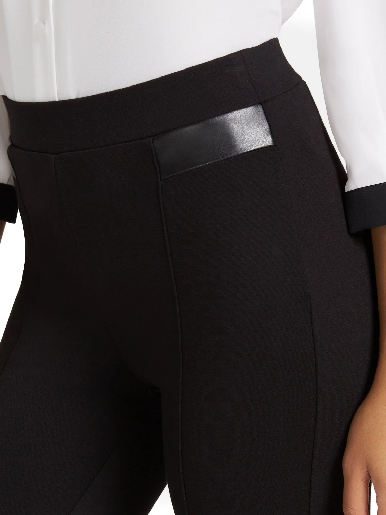 Faux-Leather Accent Legging - Image 4