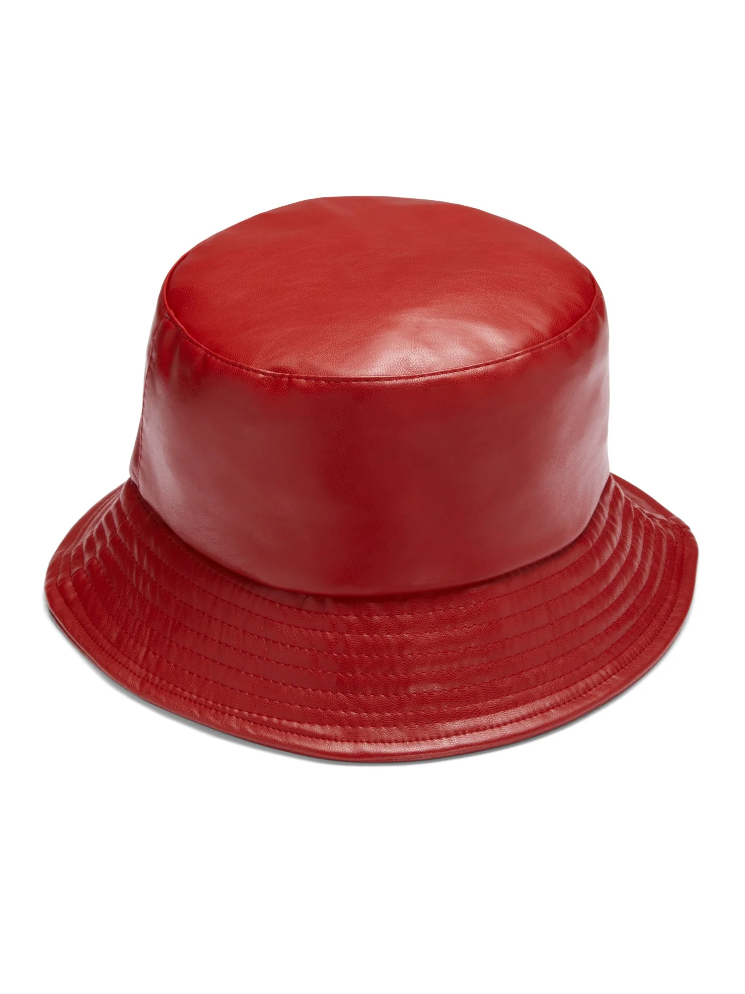 Faux-Leather Bucket Hat - Image 5