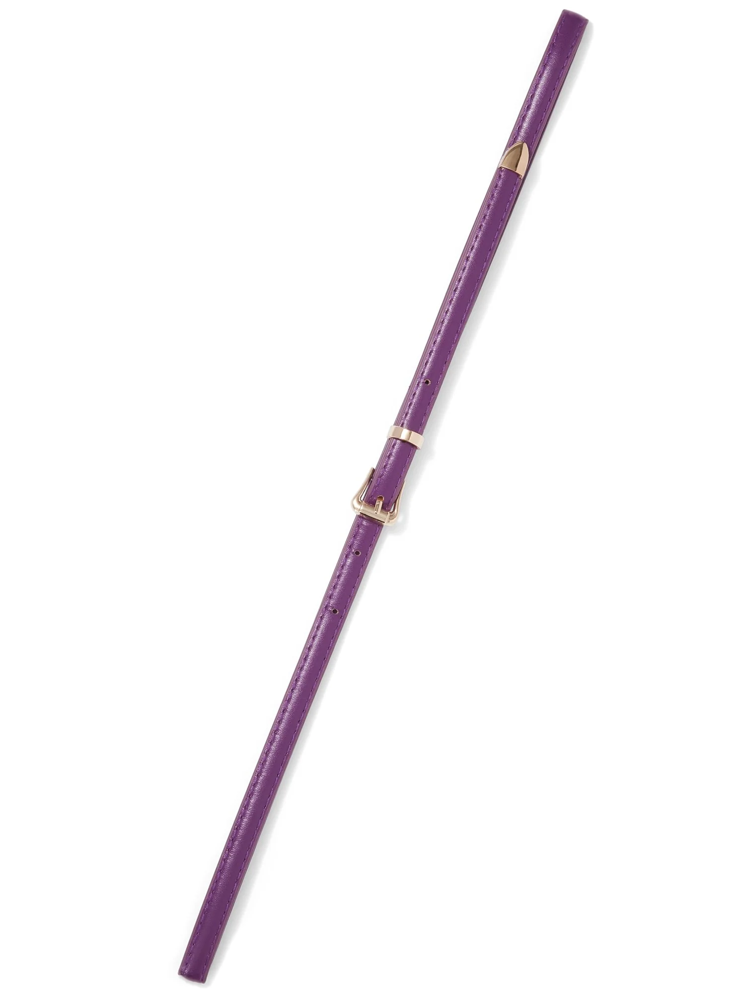 Faux-Leather Skinny Belt - Image 7