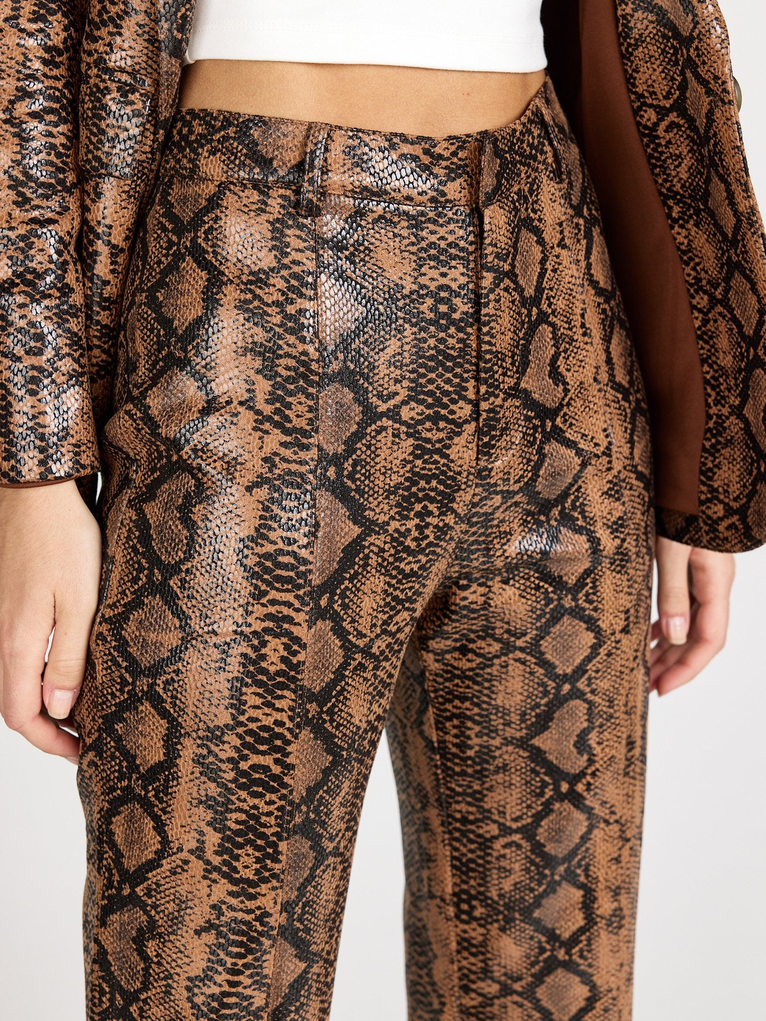 Luxy USA Faux Leather Snake Print Pant - Brands We Love - Image 4