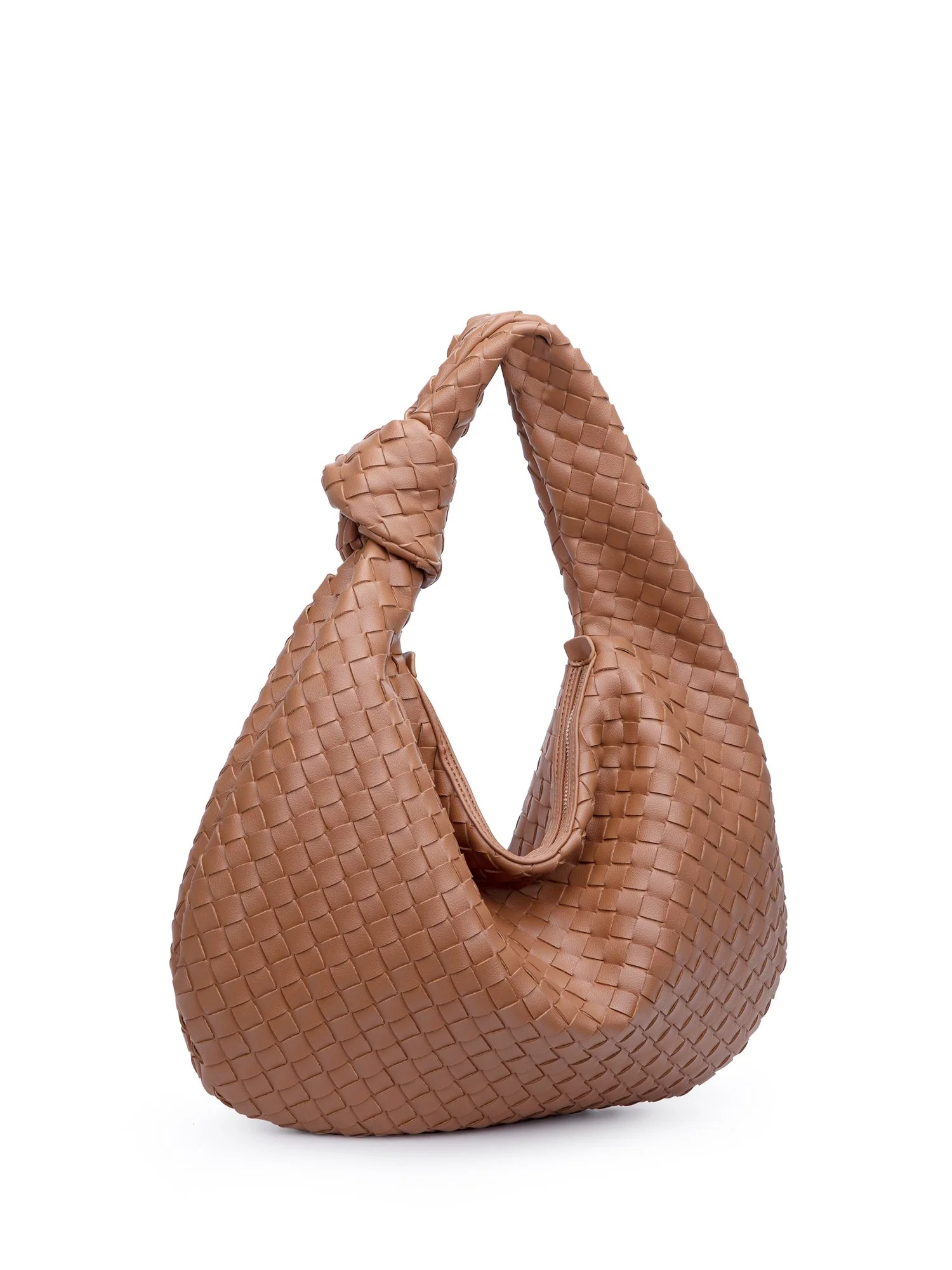 Urban Expressions Faux-Leather Woven Hobo Bag - Brands We Love - Image 6