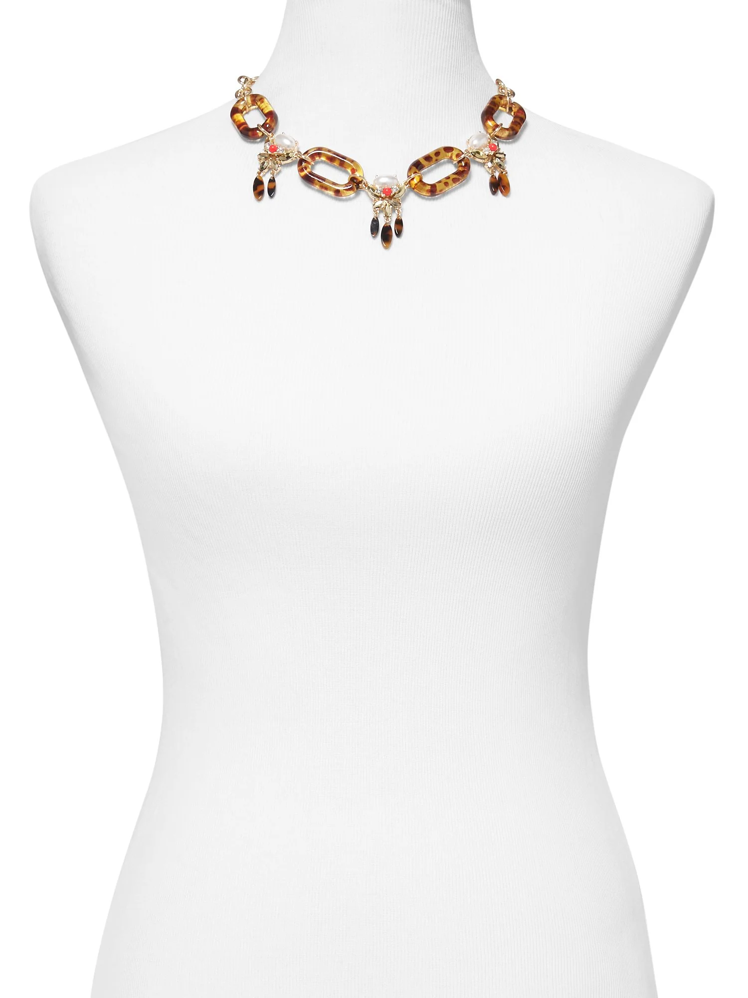 Faux-Tortoise Link Necklace - Image 2