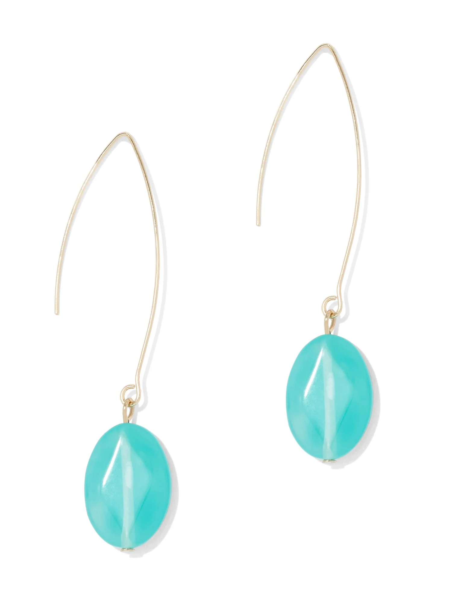 Faux-Turquoise Drop Earring