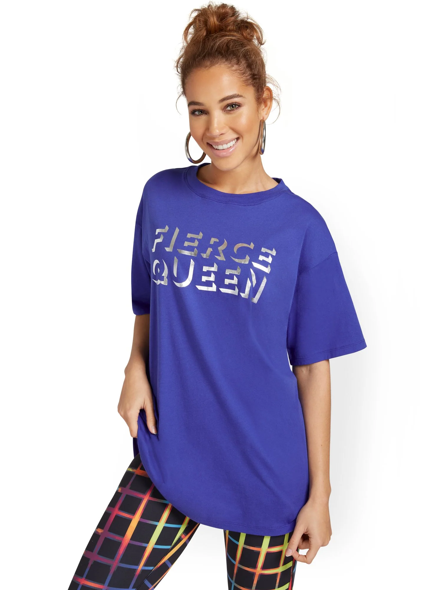 Fierce Queen Oversized Graphic Tee - Image 2