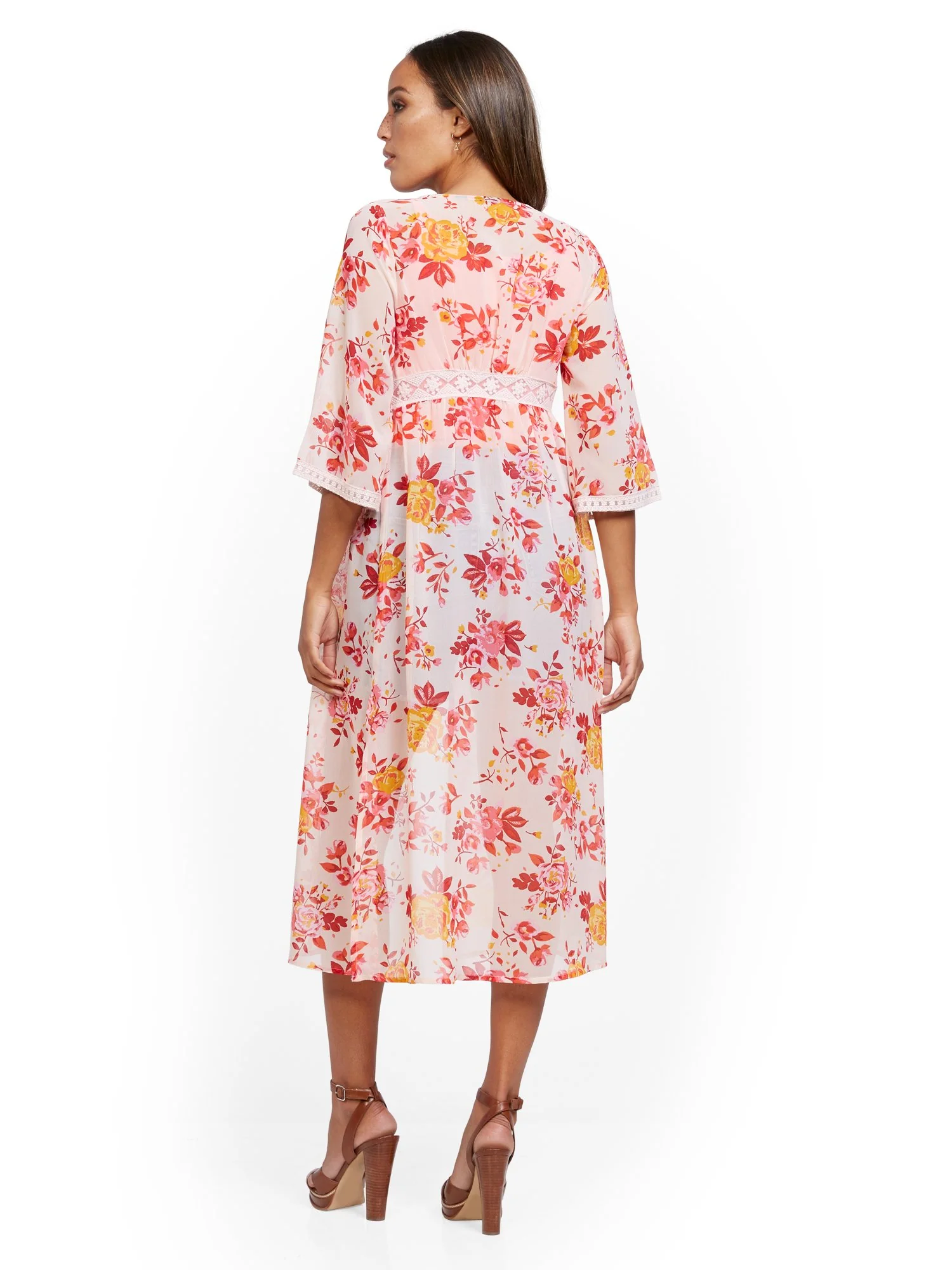Floral Crochet-Trim Duster - Image 3