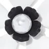 Floral Faux-Pearl Drop Earring - Image 2