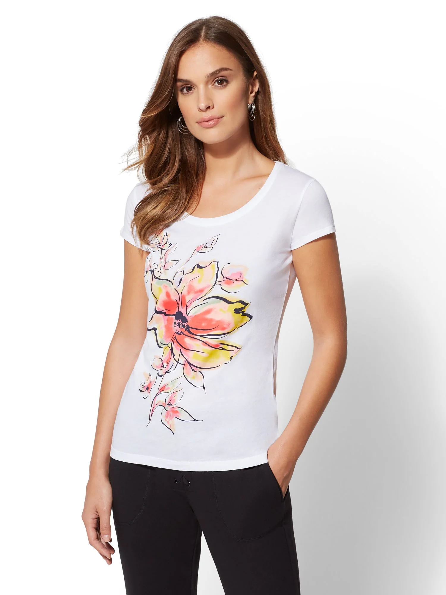 Floral Graphic Tee - Image 2