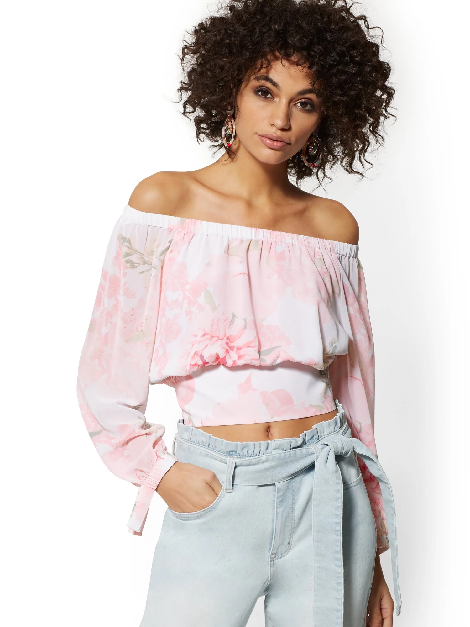 Floral Off-The-Shoulder Blouse - Image 5
