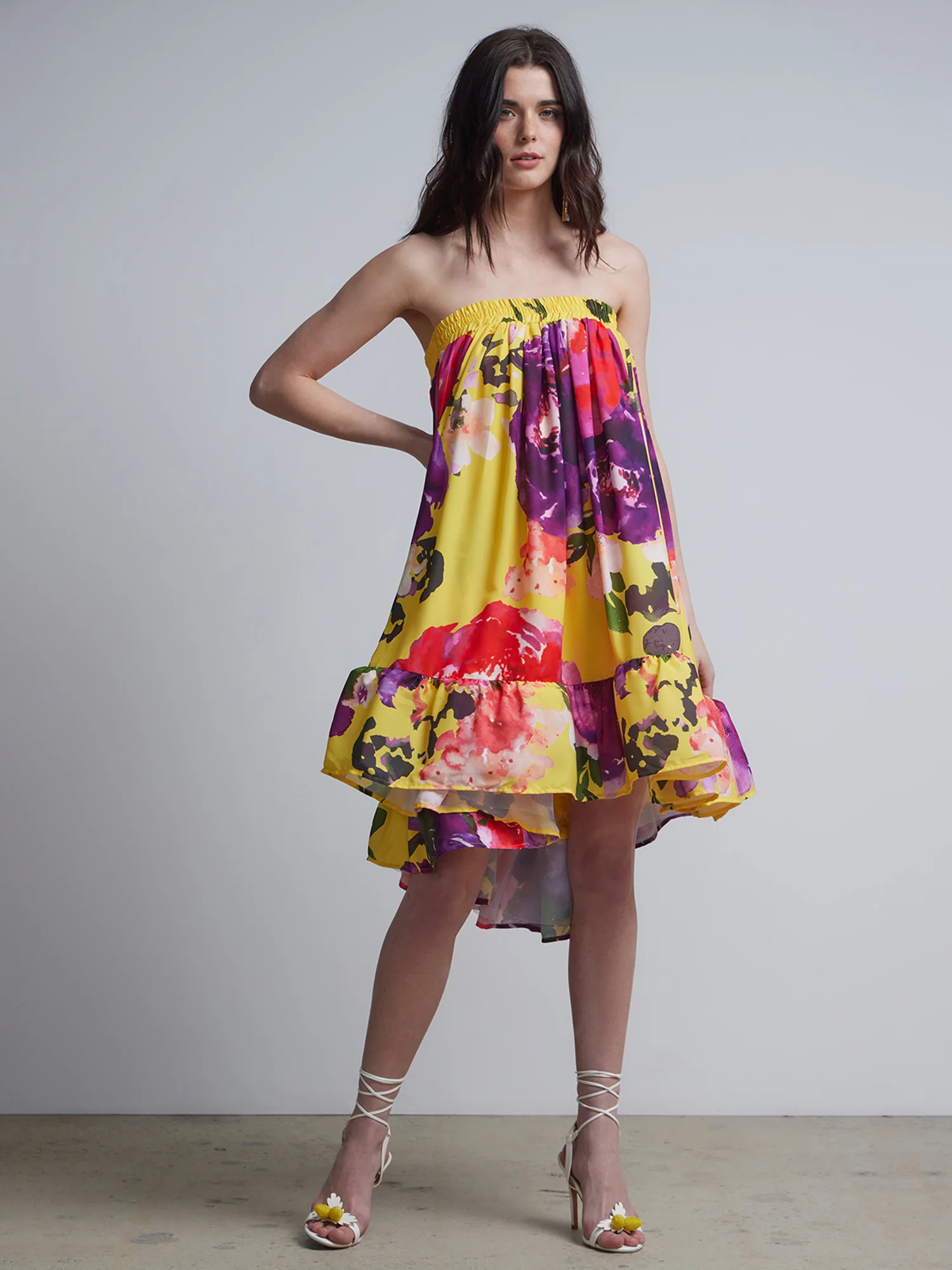 Floral-Print Bubble Dress