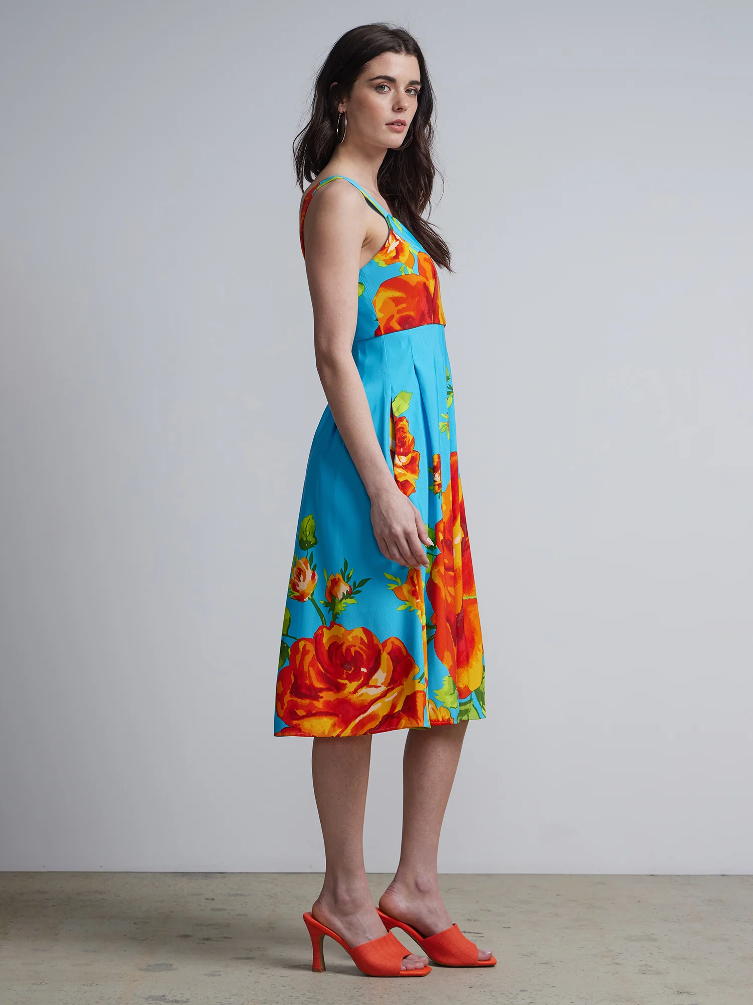 Floral-Print Flare Dress - Image 2