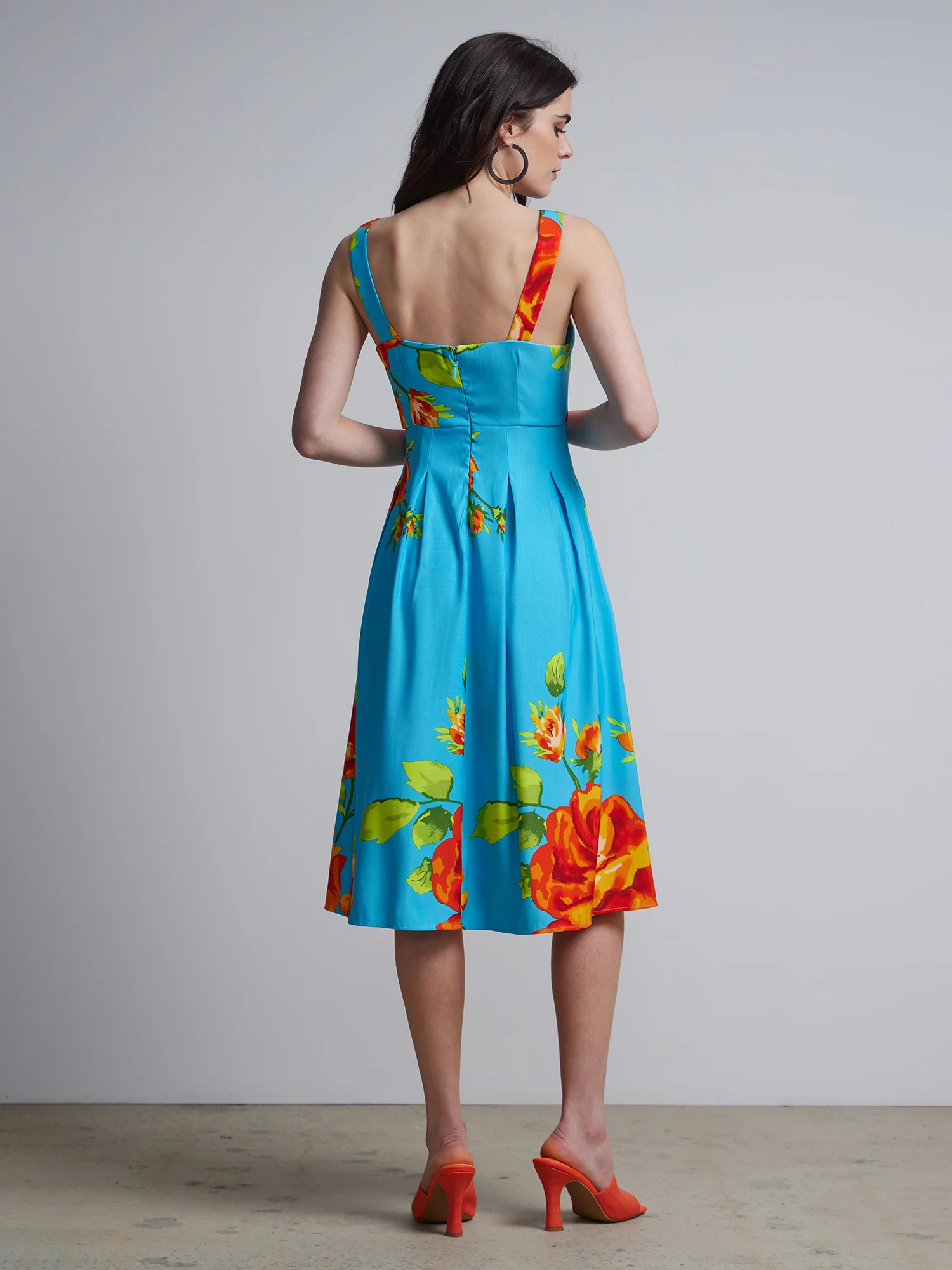 Floral-Print Flare Dress - Image 3