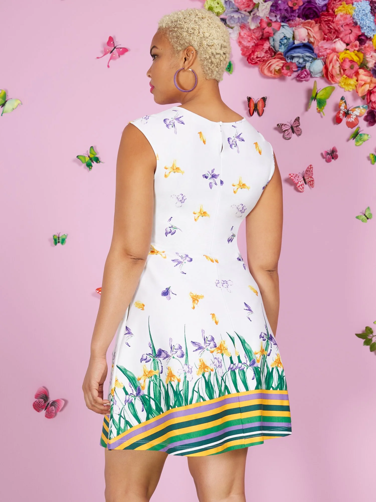 Floral-Print Flare Dress - Image 3