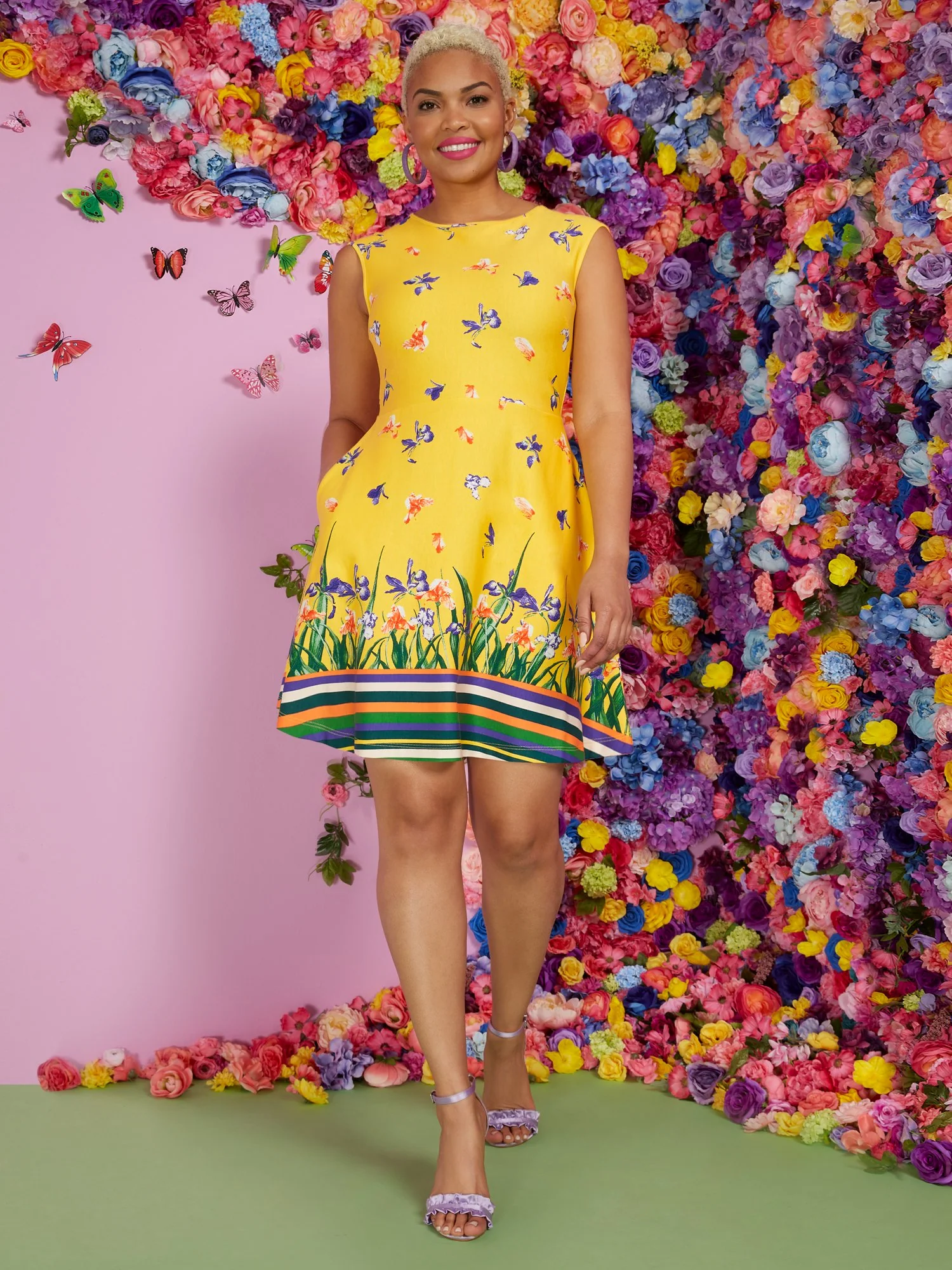 Floral-Print Flare Dress - Image 6